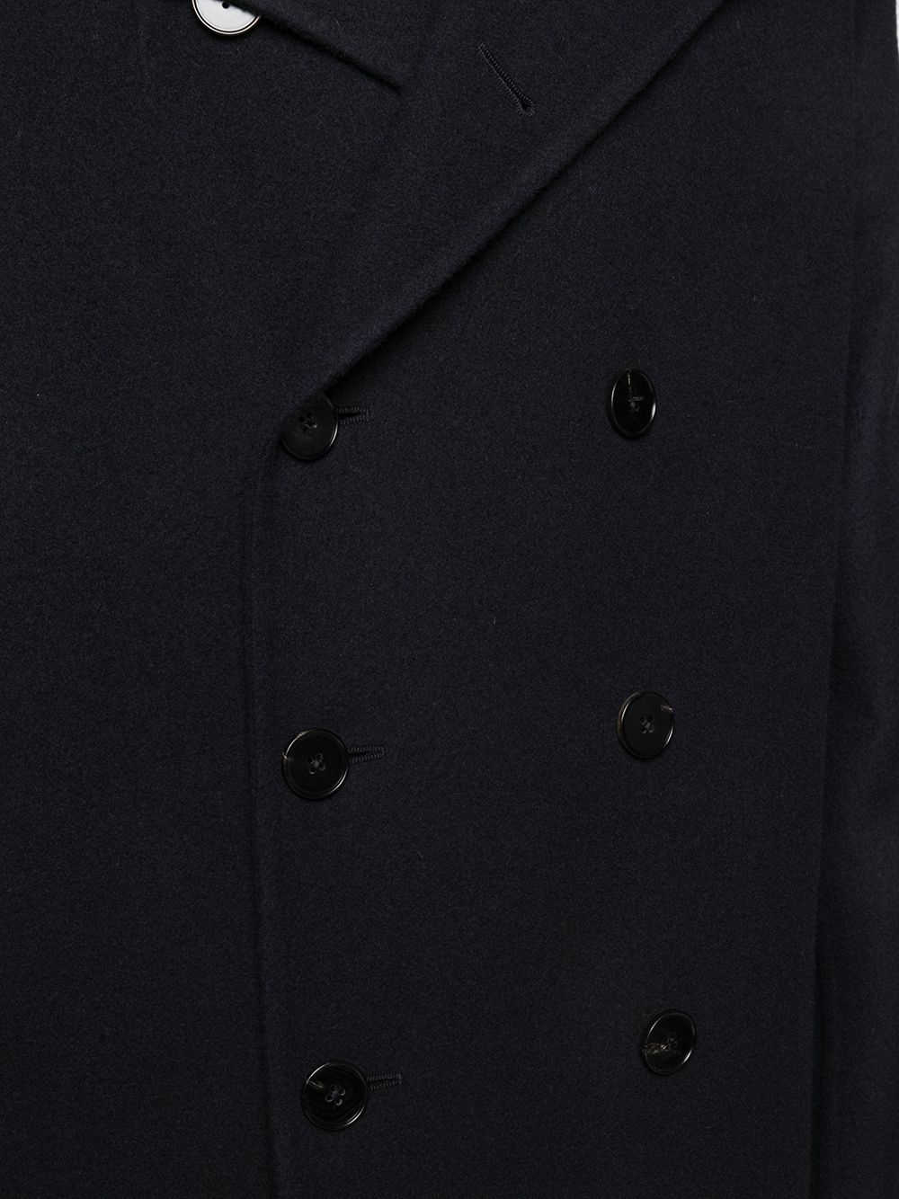 double-breasted cashmere coat - 5