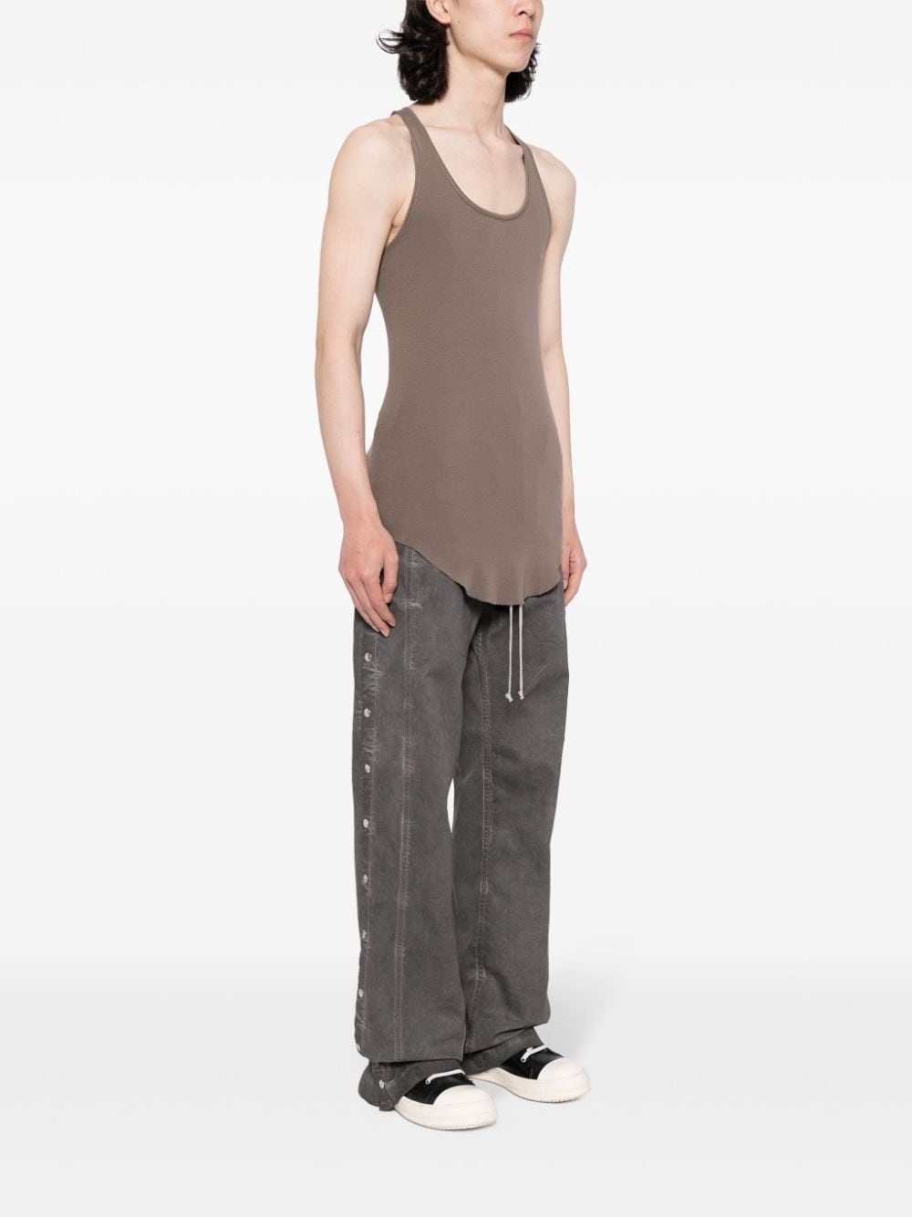 longline cotton tank top - 3