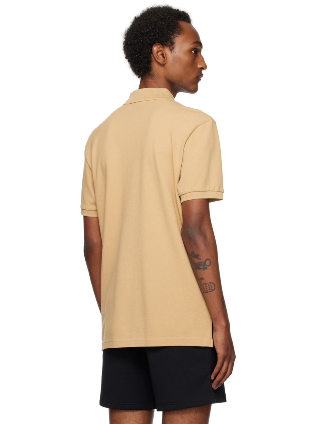 Beige Embroidered Polo - 3