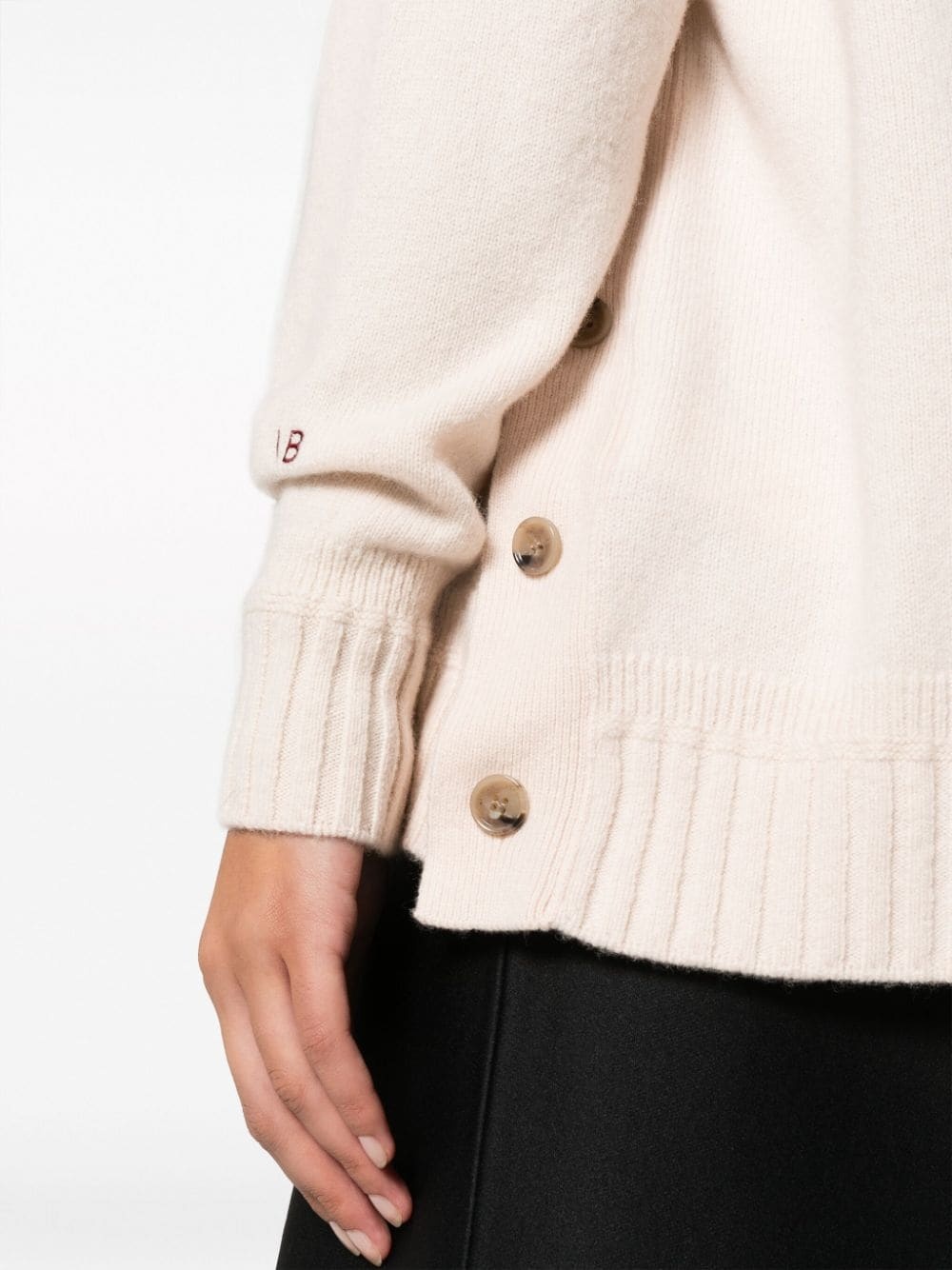 fine-knit wool cardigan - 5