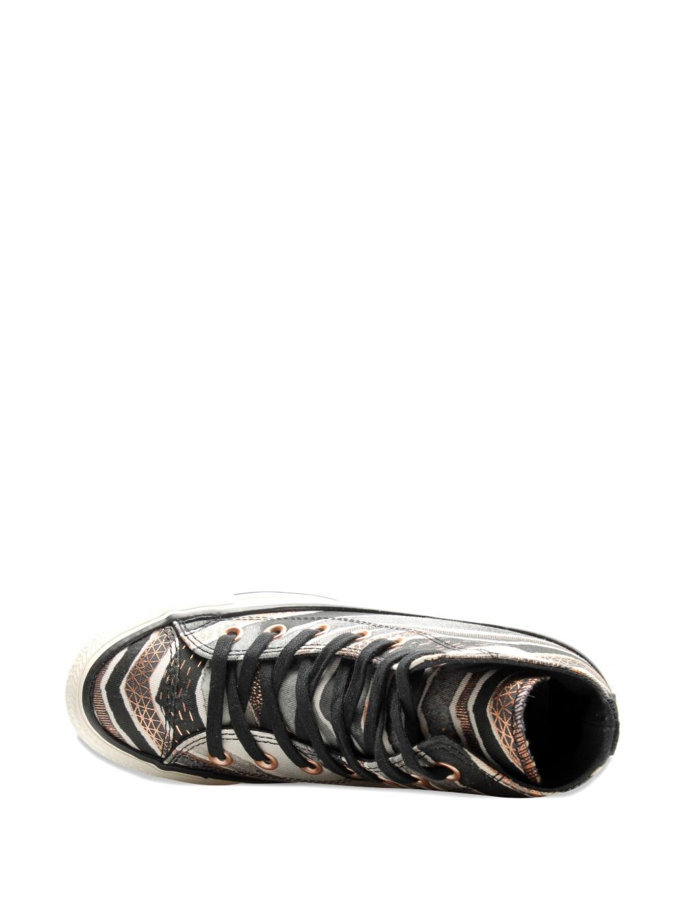 stripe-pattern sneakers - 4
