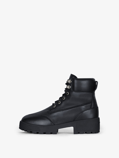 Givenchy TREKKER ANKLE WORKBOOTS IN LEATHER outlook
