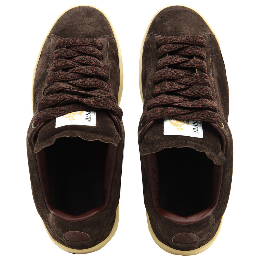 Lanvin Curb Lite Suede Low-Top Sneakers - 4