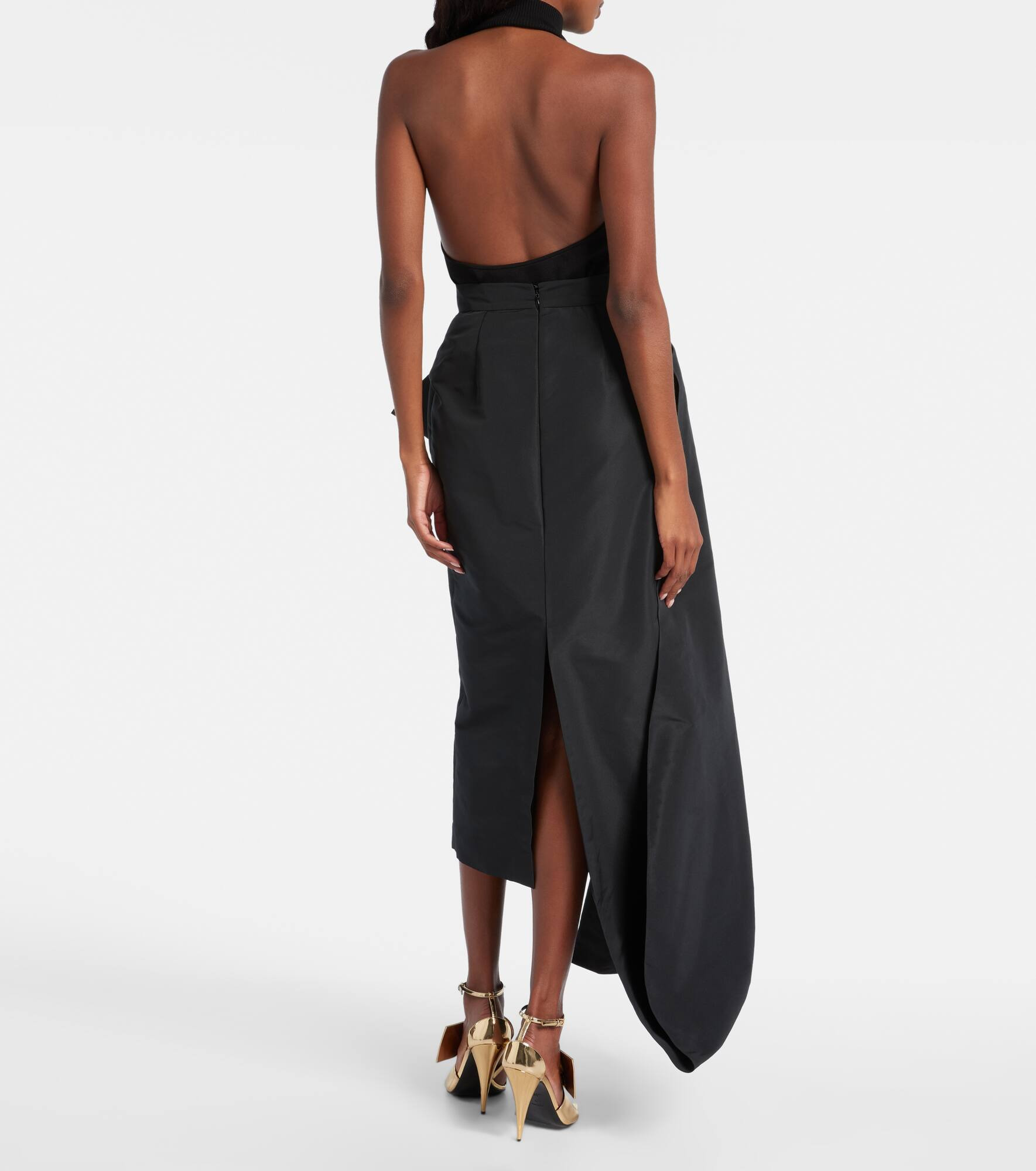 Bow-detail taffeta maxi skirt - 3