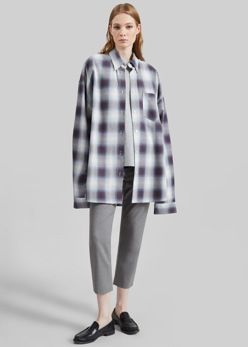 Devv Shirt - Checked Blue 5