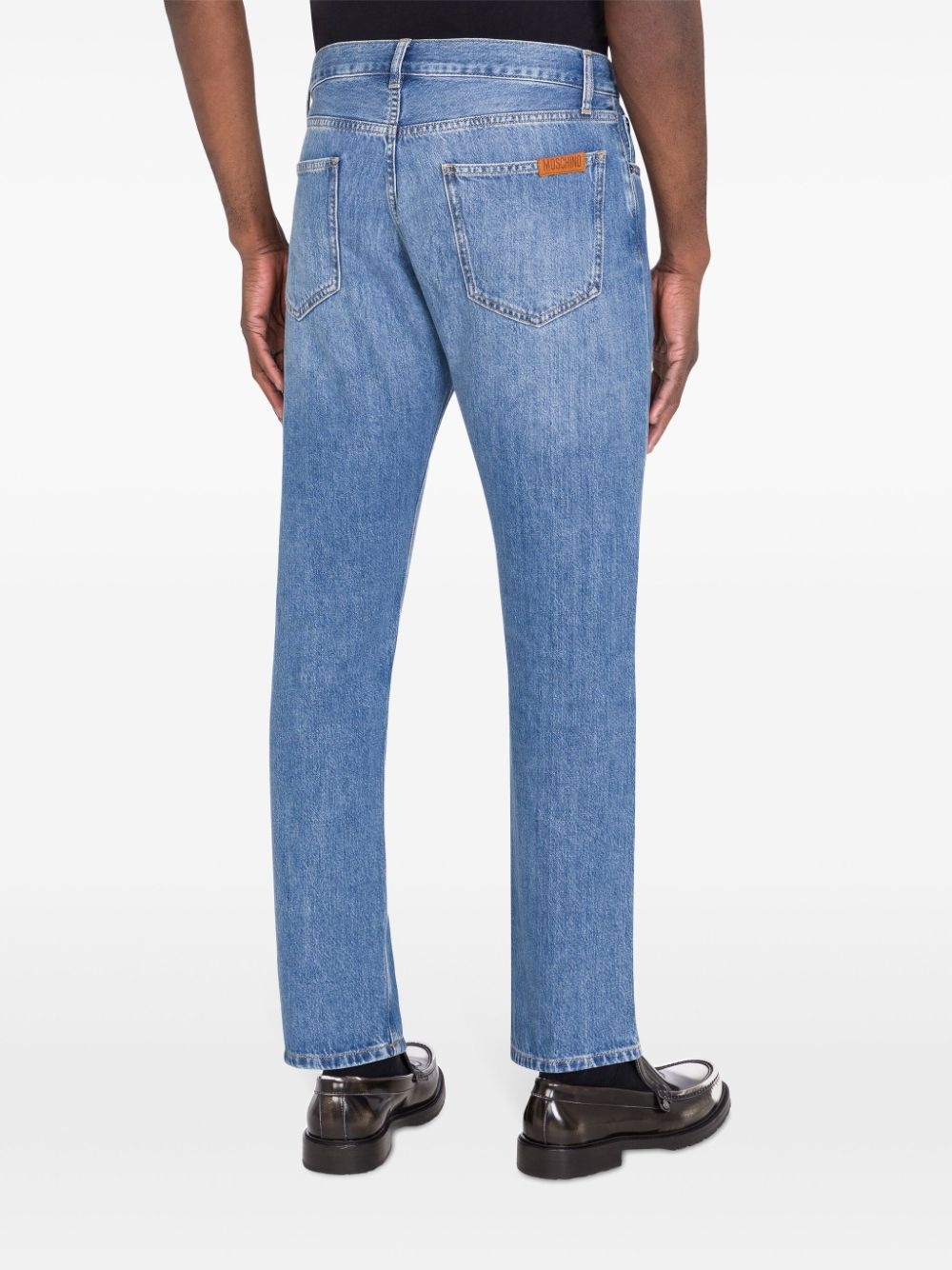 mid-rise straight jeans - 3