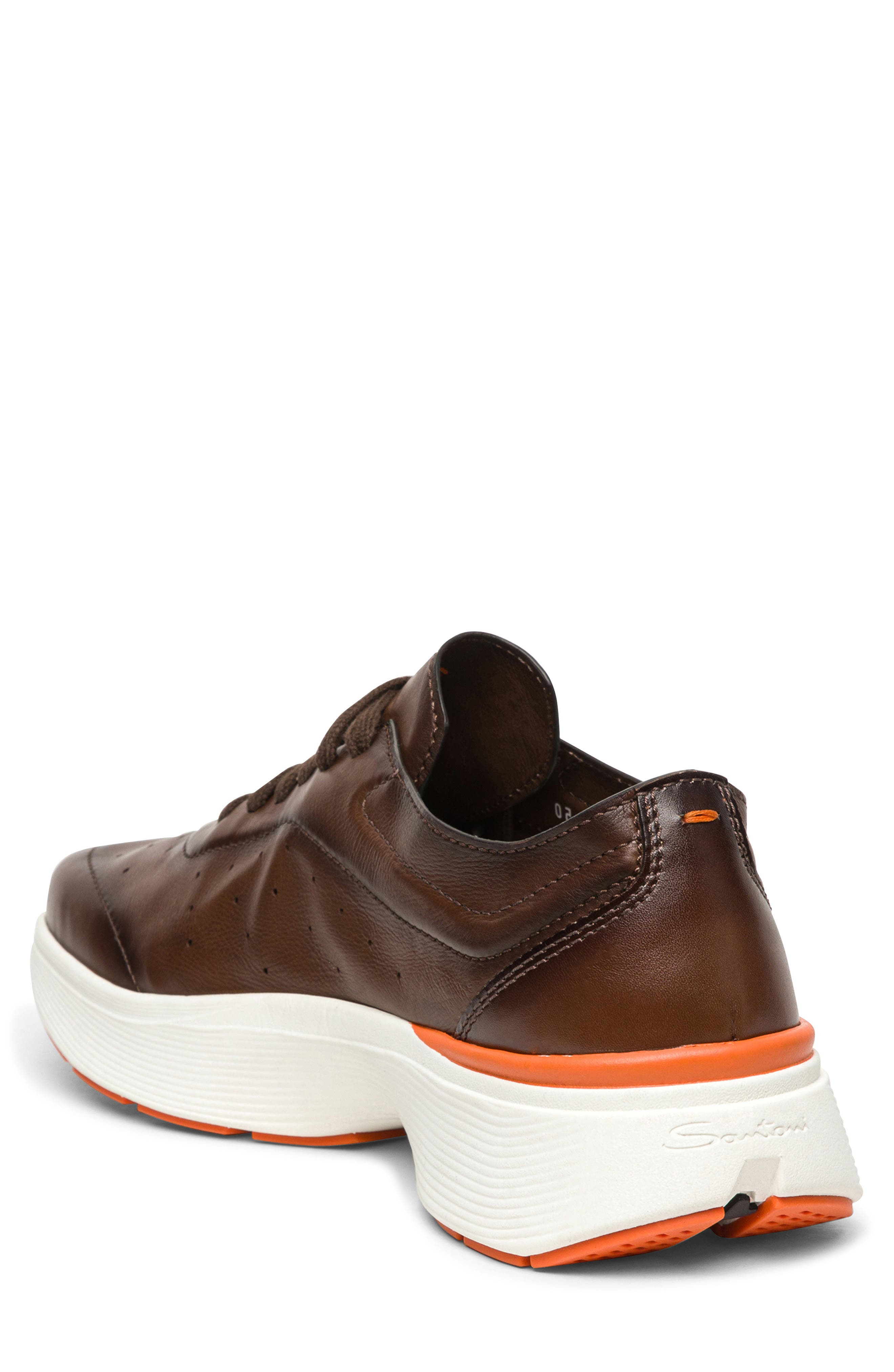 Santoni Bounce Sneaker in Brown at Nordstrom - 2
