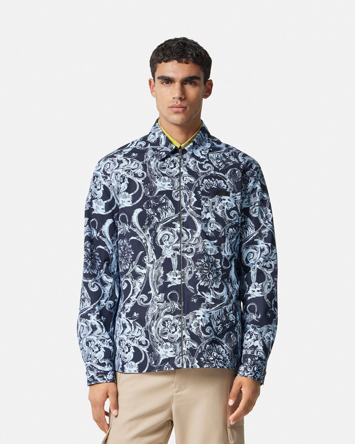 Barocco Stencil Blouson Jacket - 4