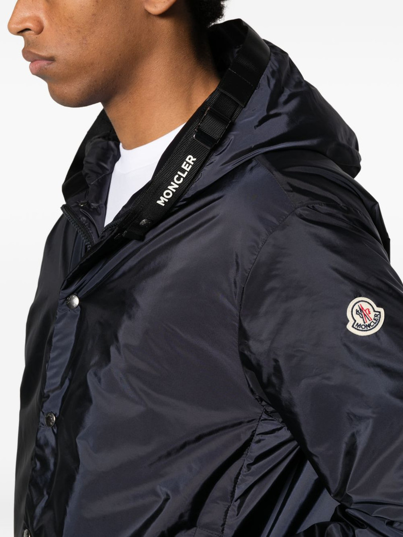 hooded press-stud-fastening jacket 5