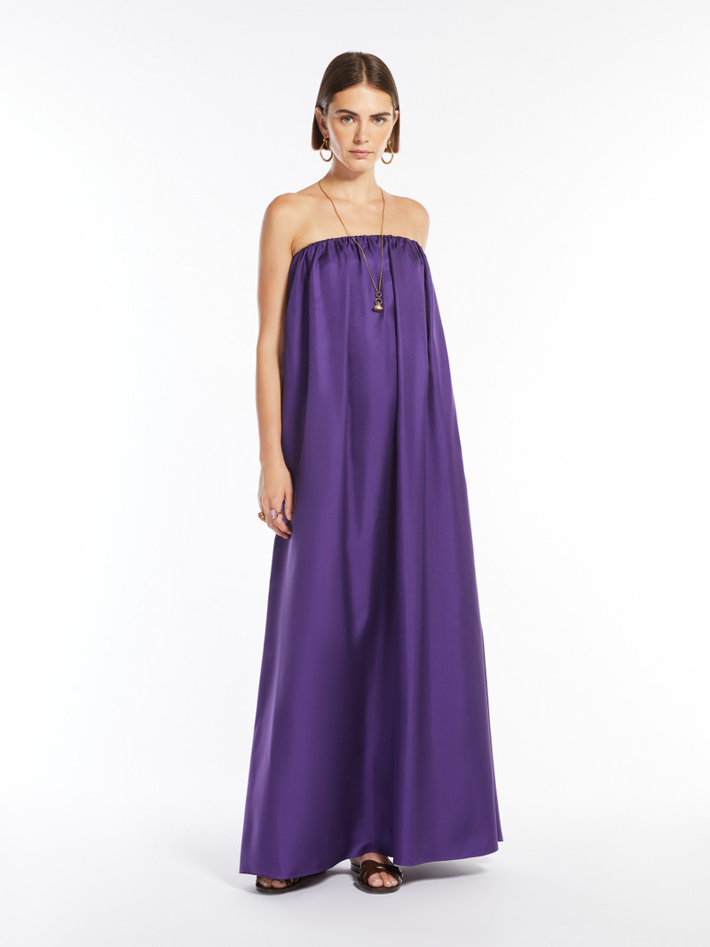 Max Mara EDDA Silk twill bustier dress outlook