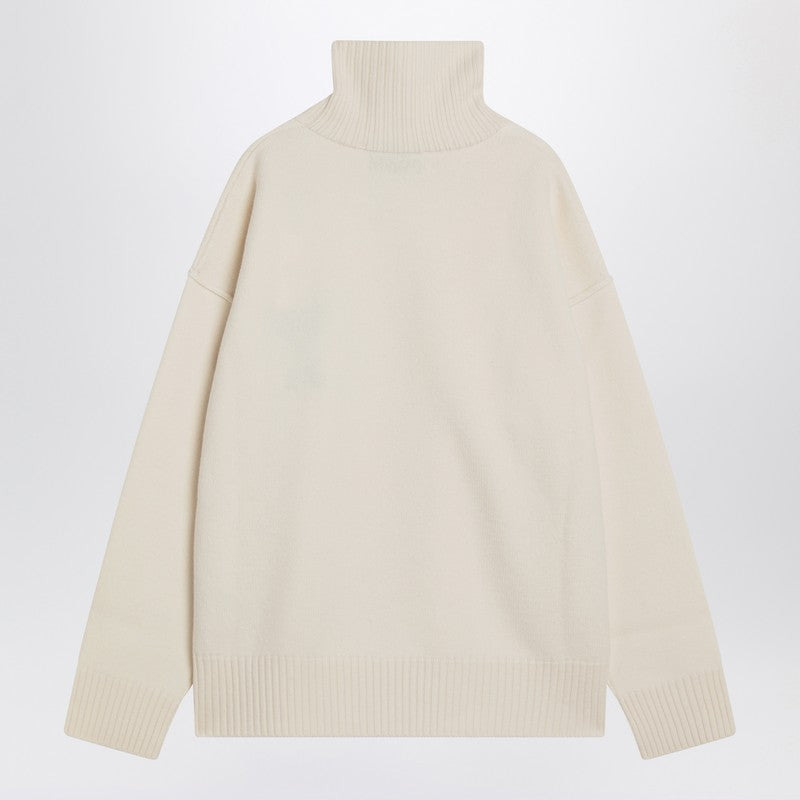 Ami Paris Turtleneck sweater Ami De Coeur white - 2