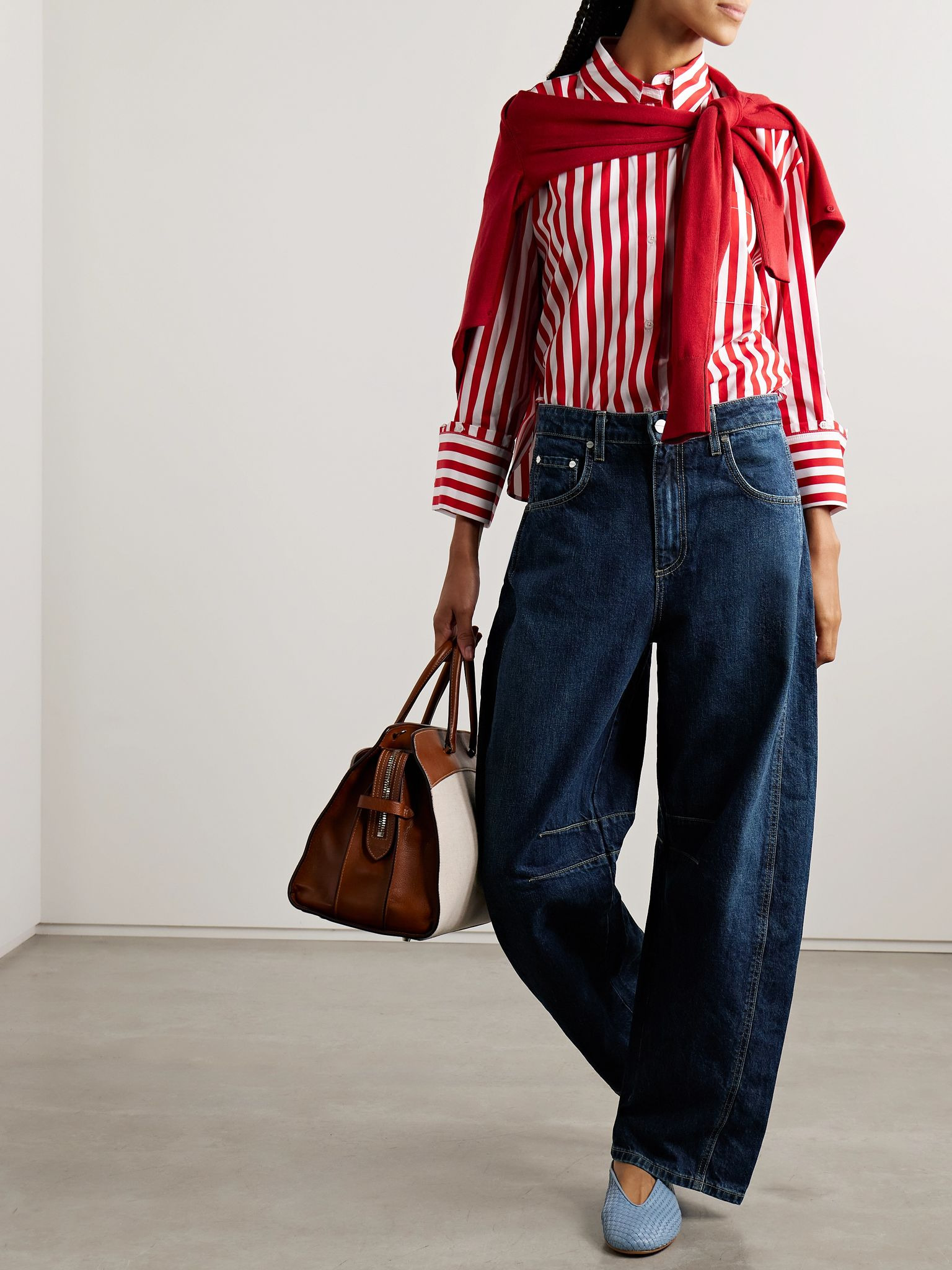 High-rise tapered jeans Dark denim - 2
