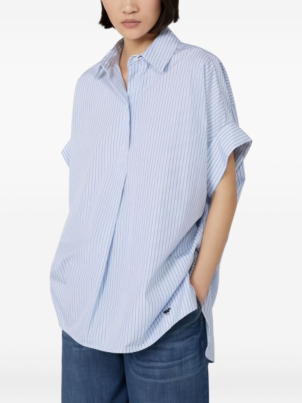 striped-pattern short-sleeve shirt - 4