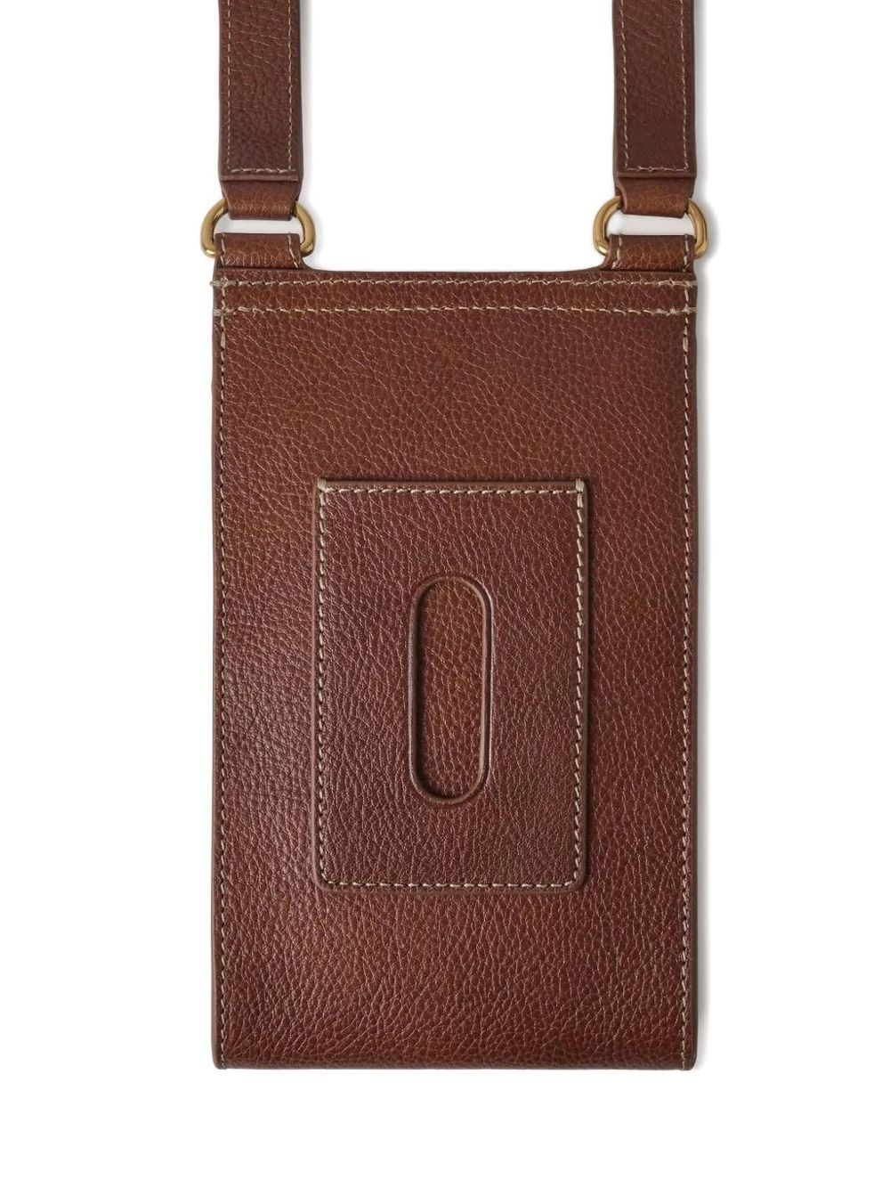 leather-trimmed messenger bag - 3
