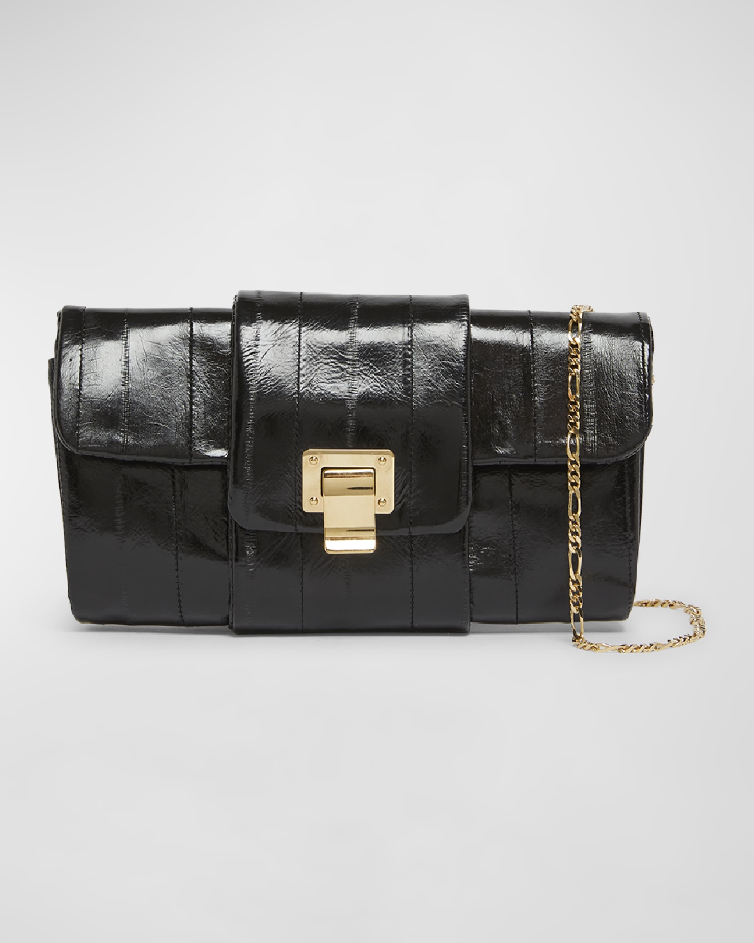 Flap Leather Shoulder Bag - 1