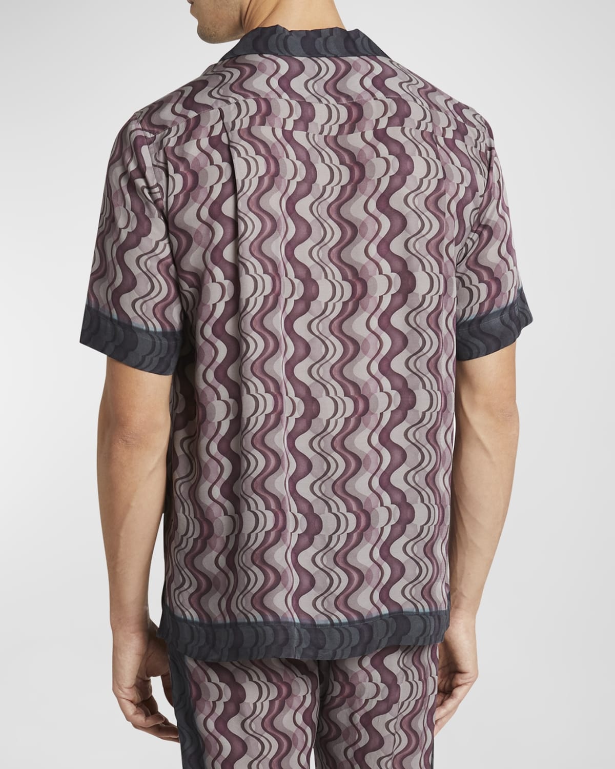 Men's Carltone Patterned Camp Shirt - 6