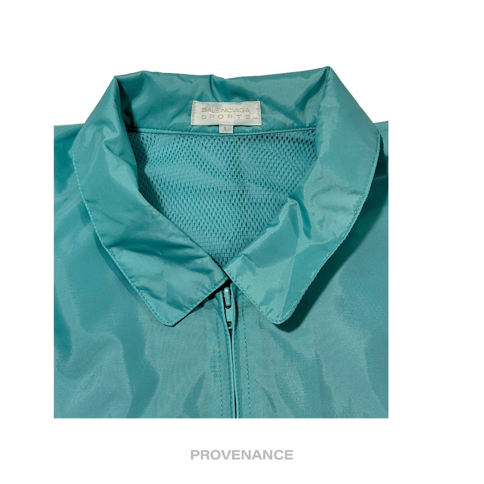 Balenciaga Sport Windbreaker Jacket - Teal - 6