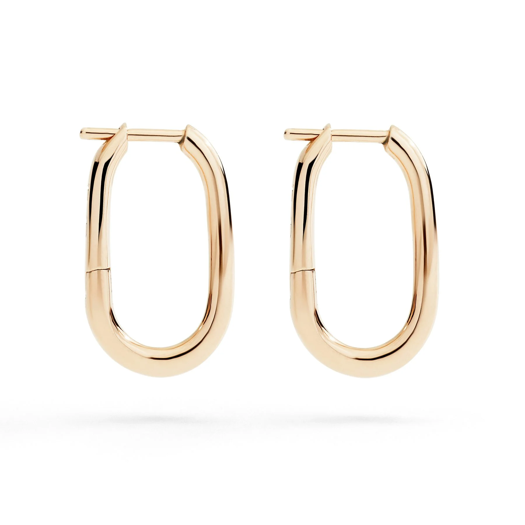 ROSE GOLD ESSENTIALS HOOP EARRINGS - 1