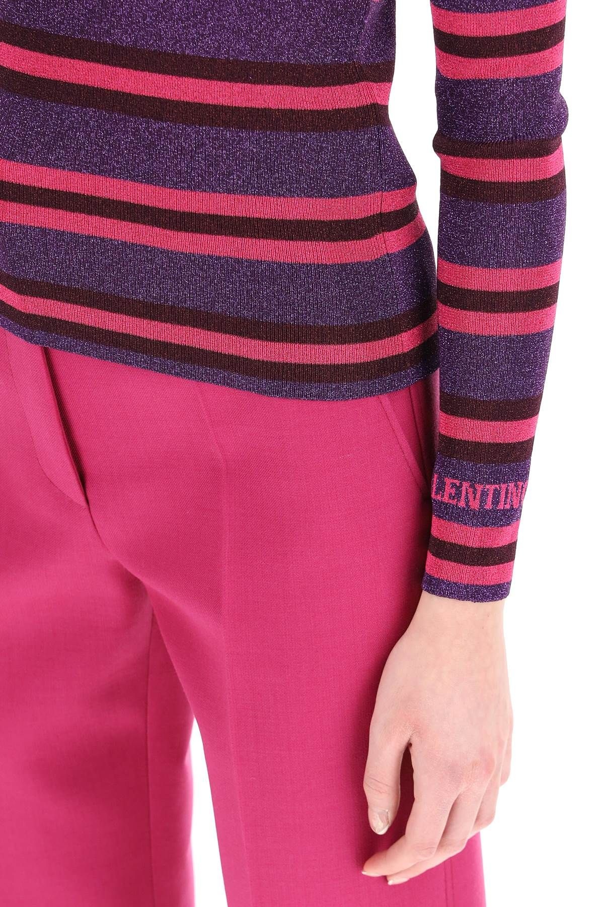 STRIPED LUREX JACQUARD SWEATER - 5