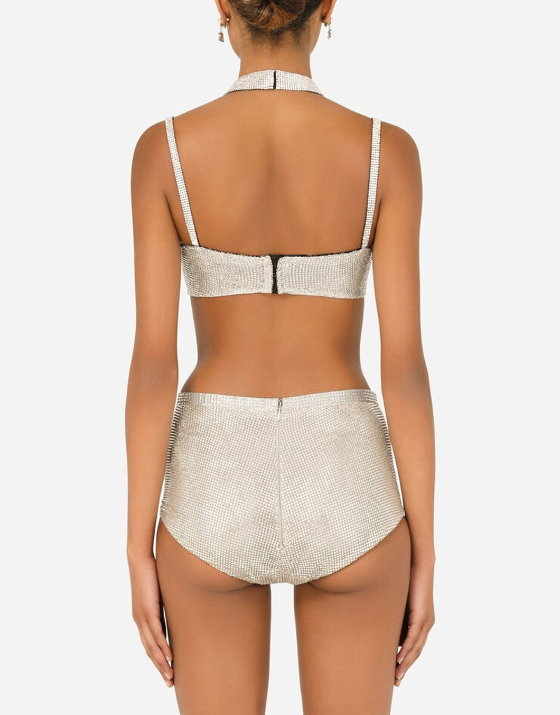 Crystal mesh bandeau top 3