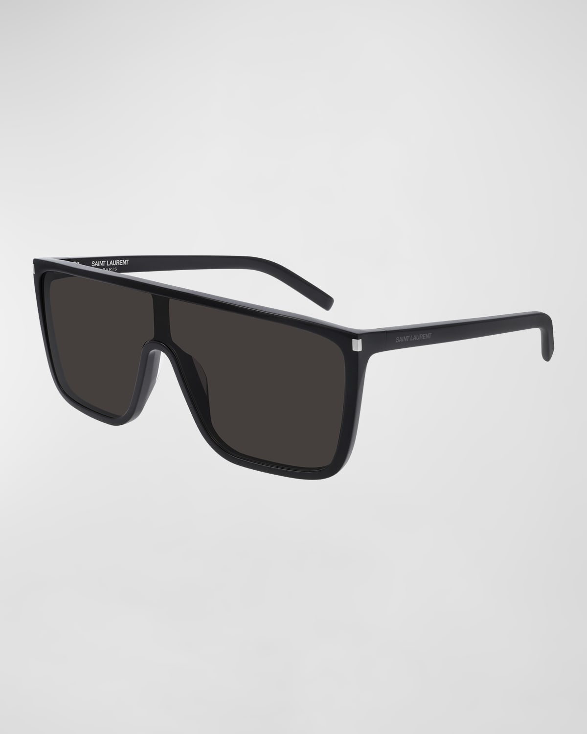 Men's Mask Flat-Top Propionate Shield Sunglasses - 1