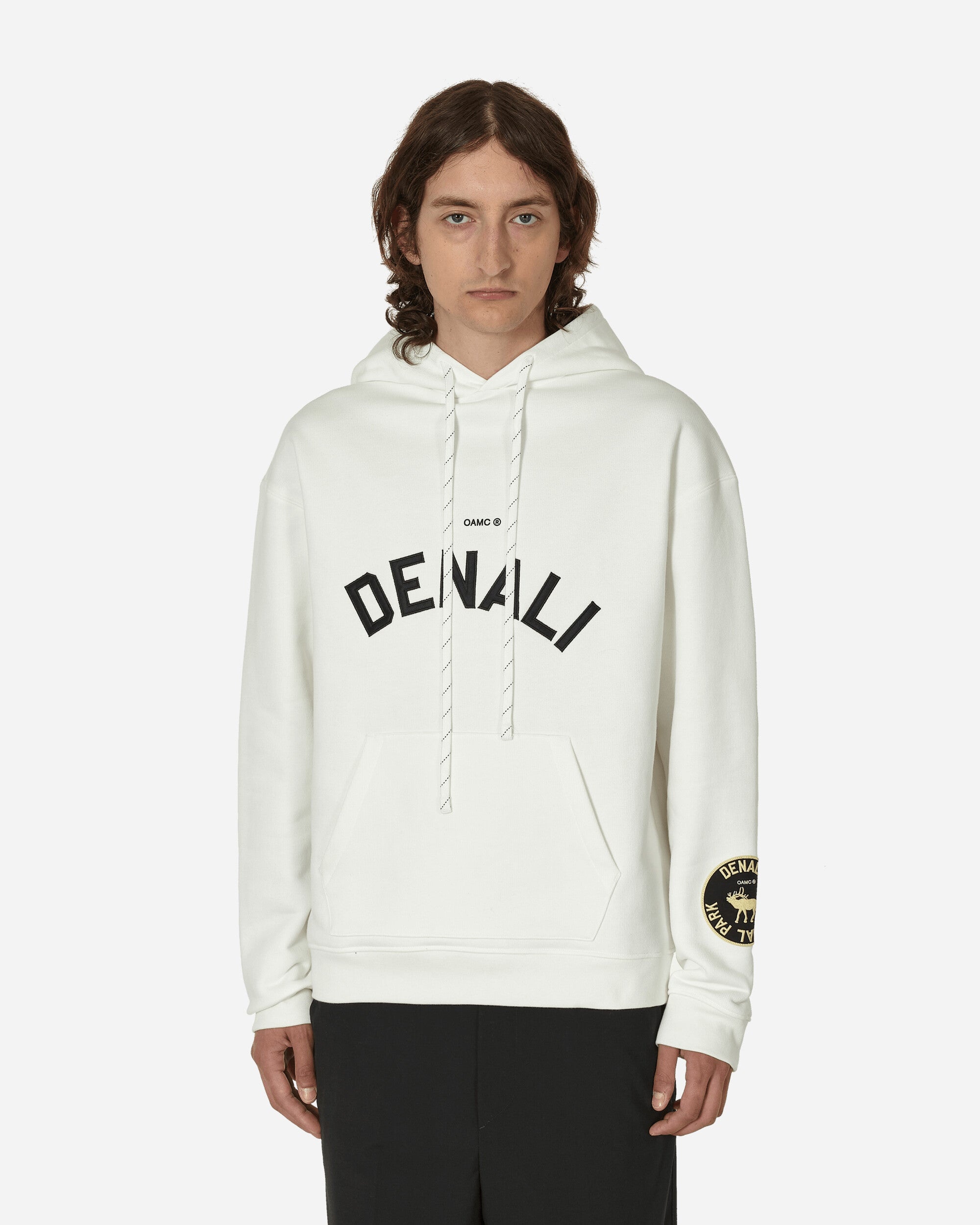OAMC Denali Hooded Sweatshirt White | slamjam | REVERSIBLE