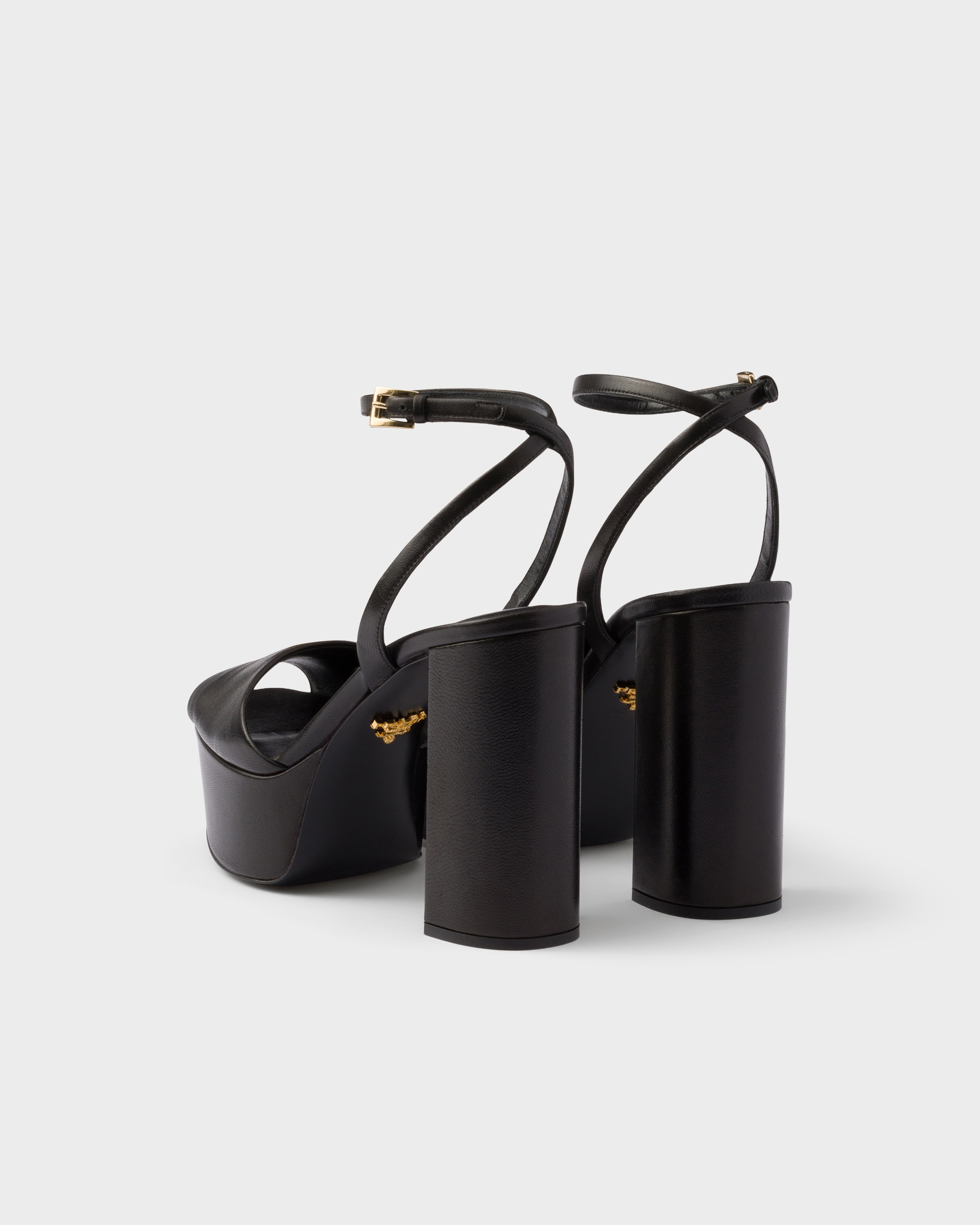 Nappa leather platform sandals - 4