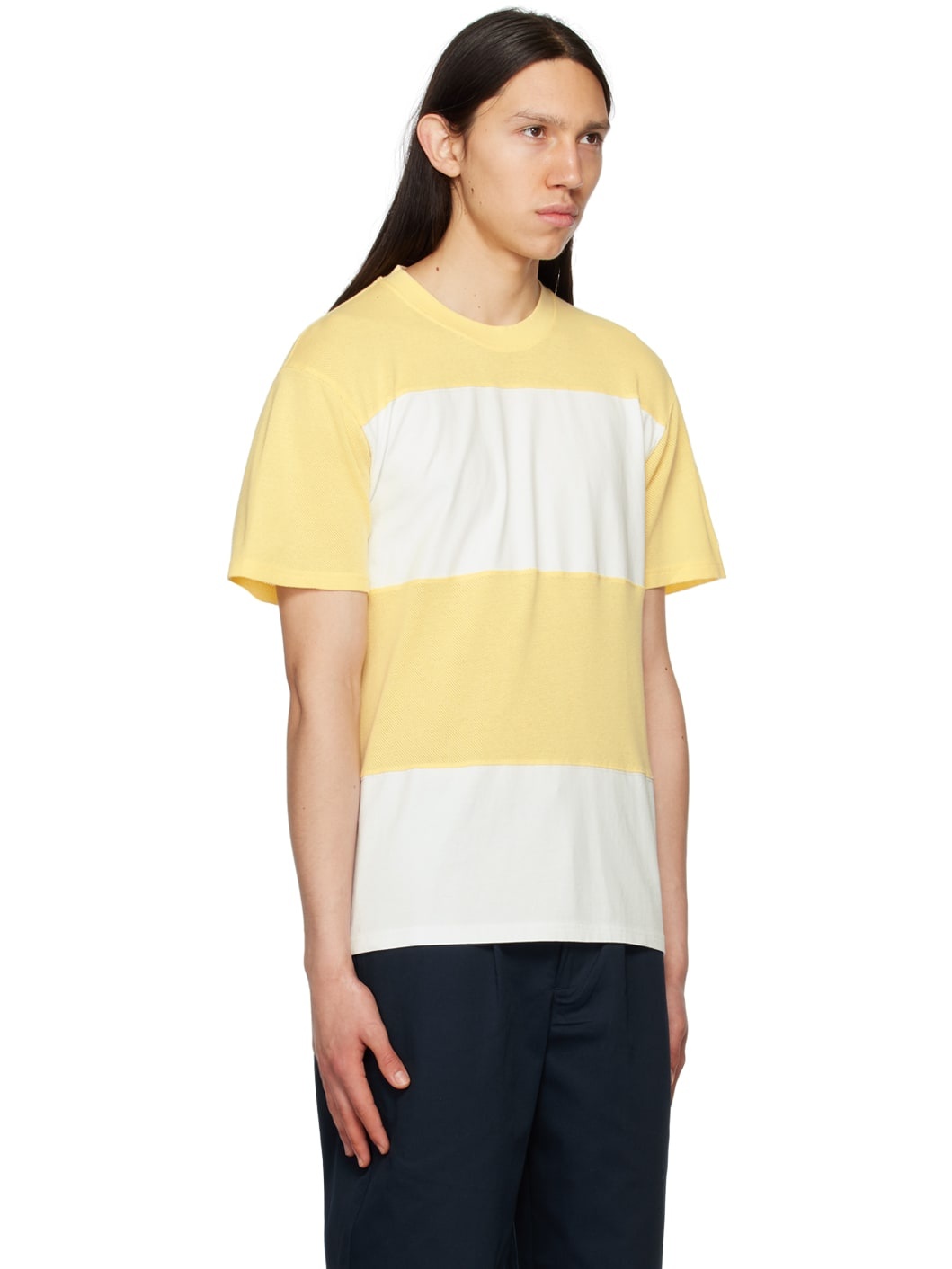 Yellow & White Stripe T-Shirt - 2