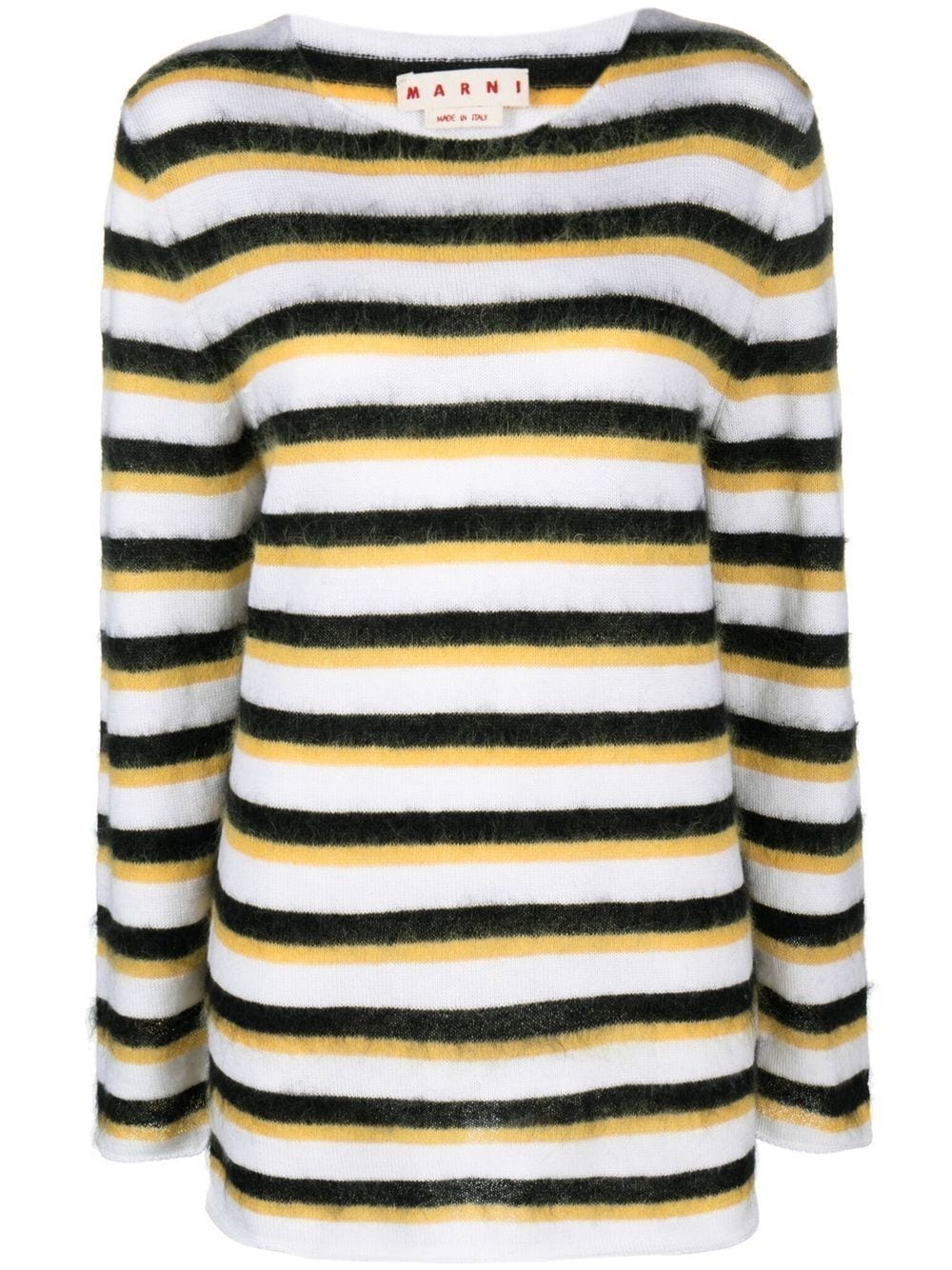 brushed striped jumper - 1