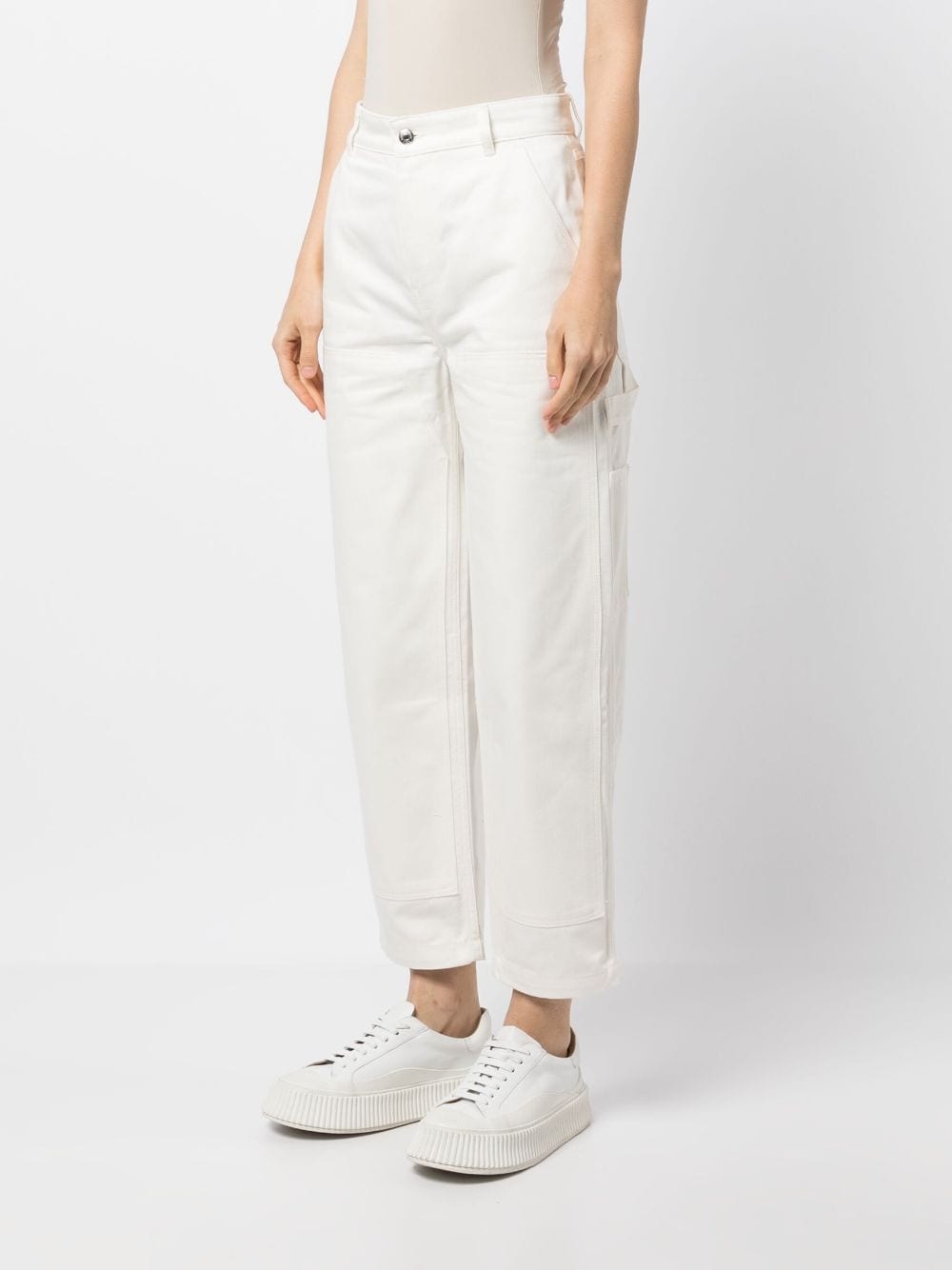 cropped straight-leg jeans - 3