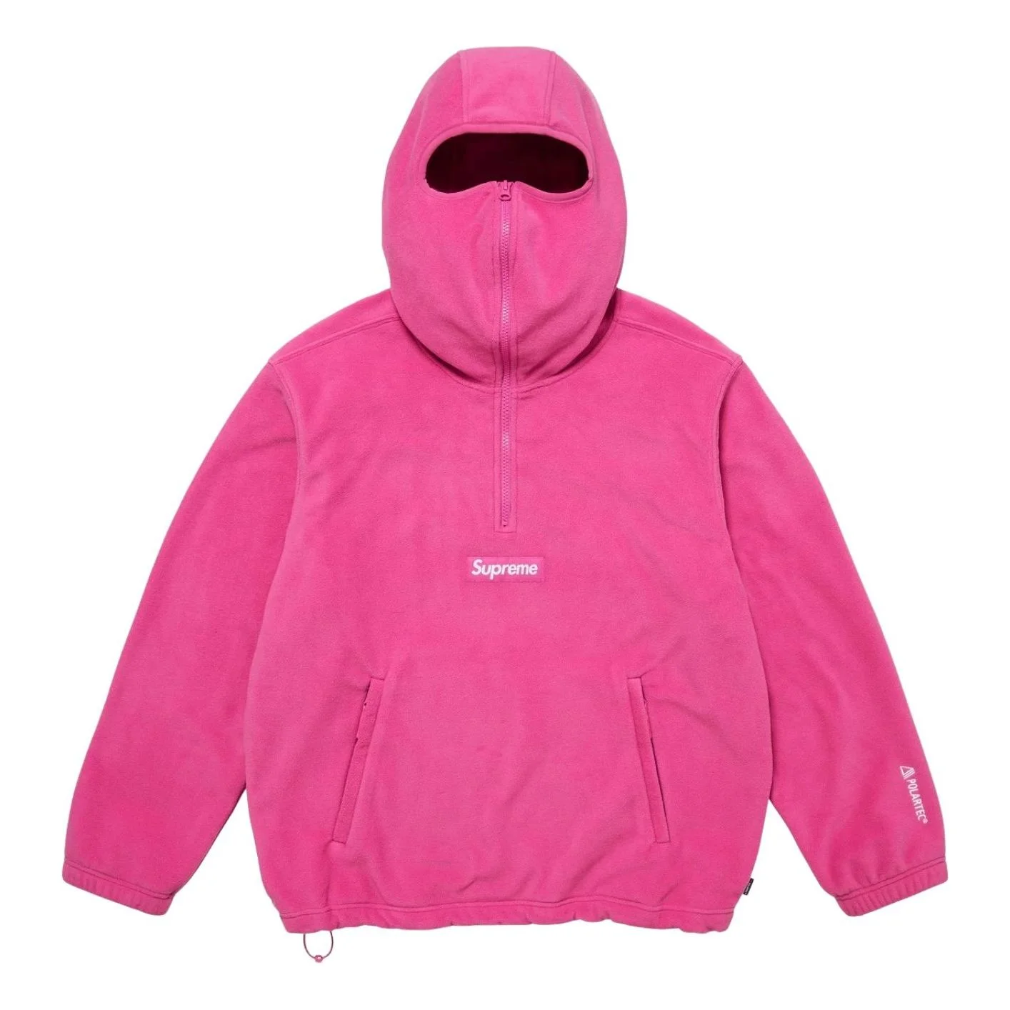 Supreme FW25 Polartec Face Mask Half Zip Hooded Sweatshirt 'Pink' SUP-FW25-064-PINK - 1