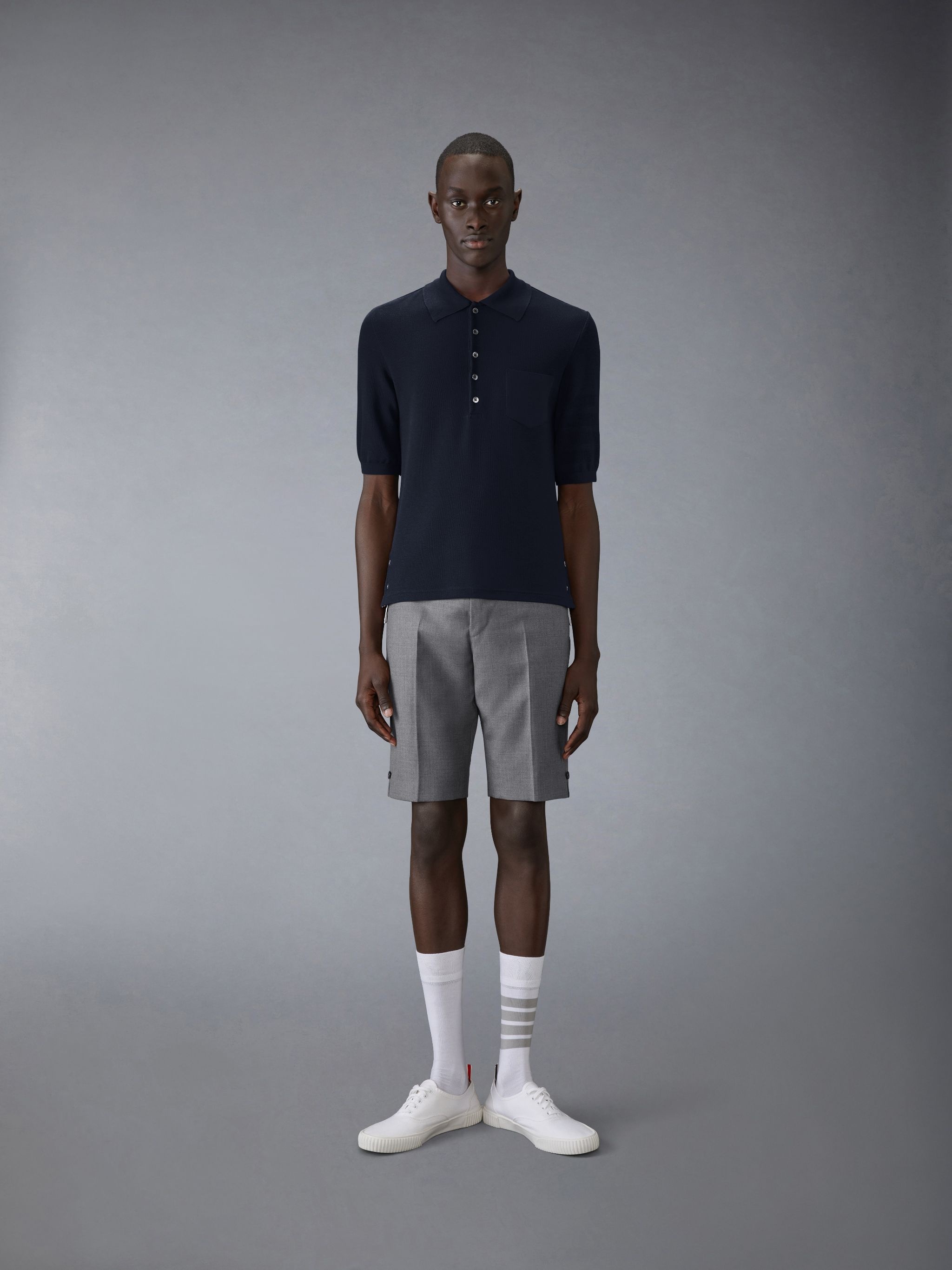 Silk Pique Pocket Polo - 3