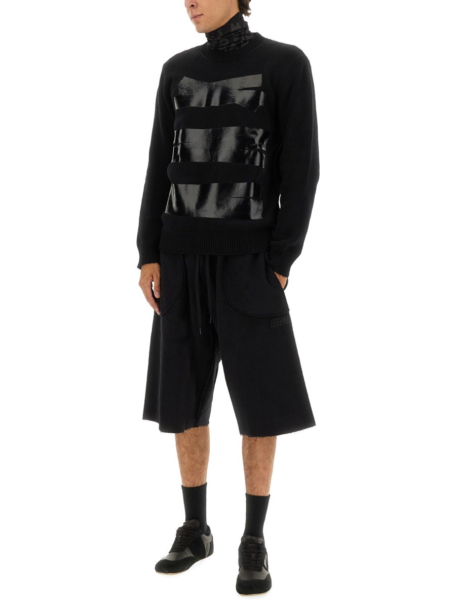 WOOL SWEATER WITH TAPE - 2