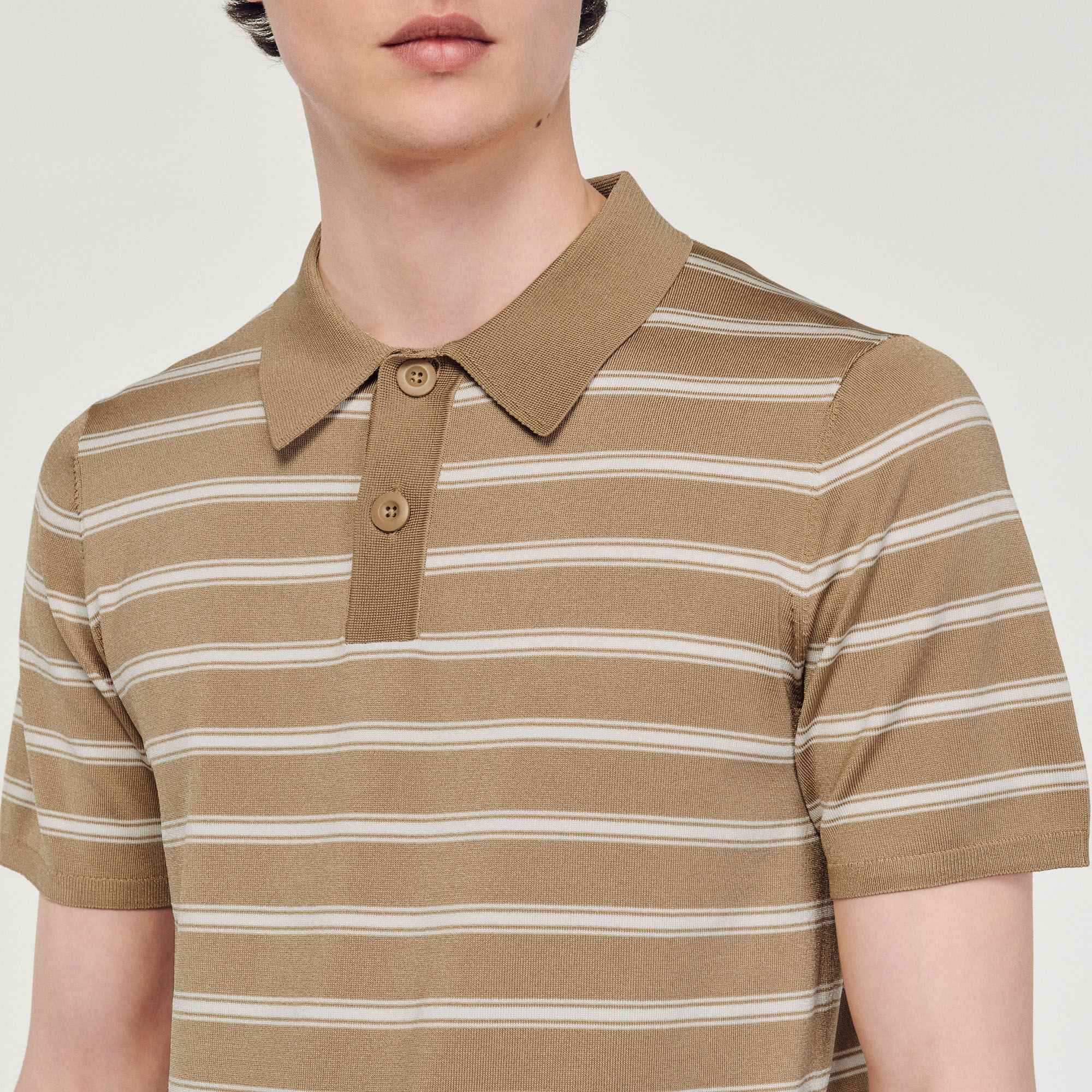 Striped polo shirt - 4