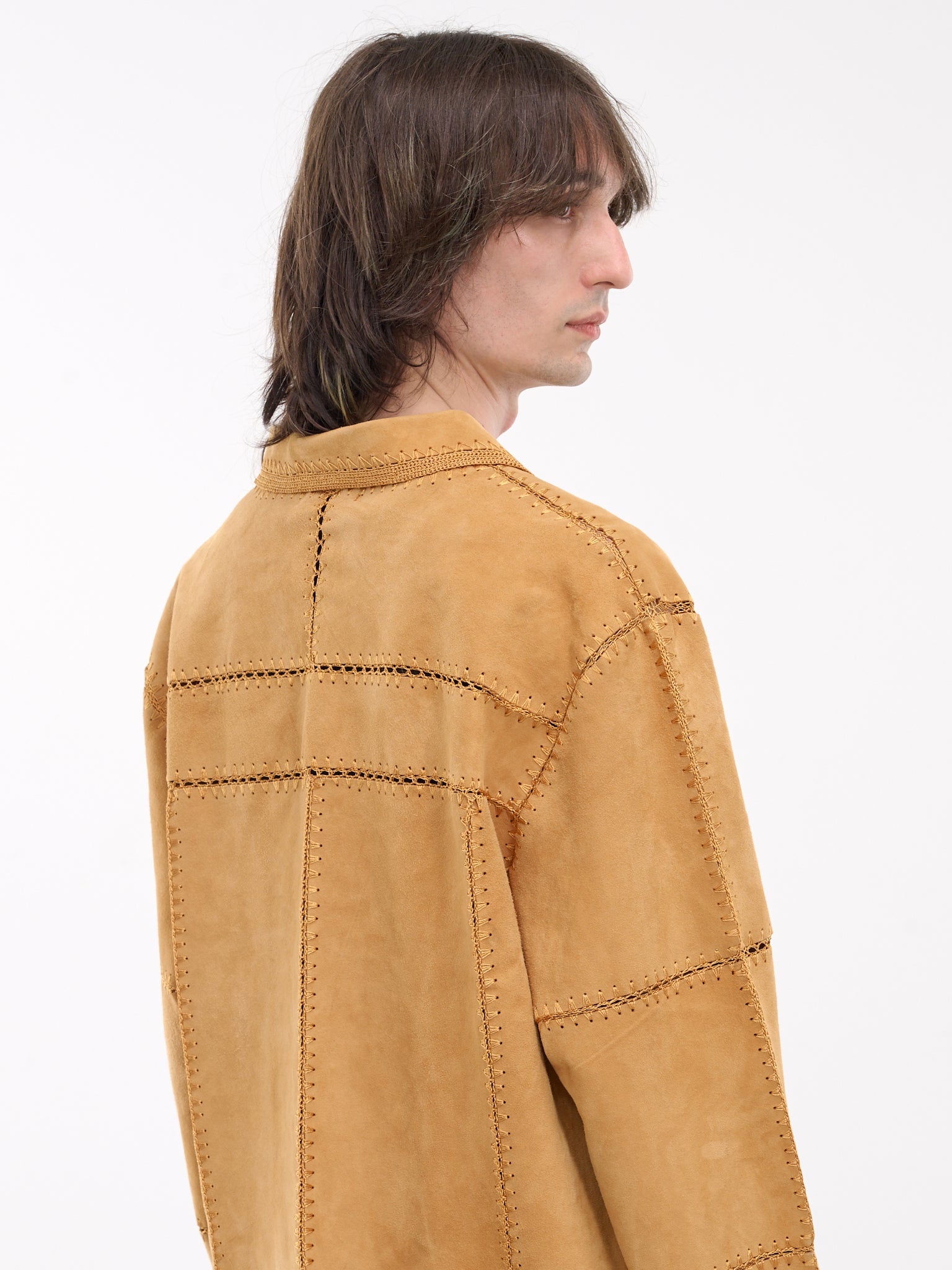 Terra Suede Crochet Fringe Jacket - 5