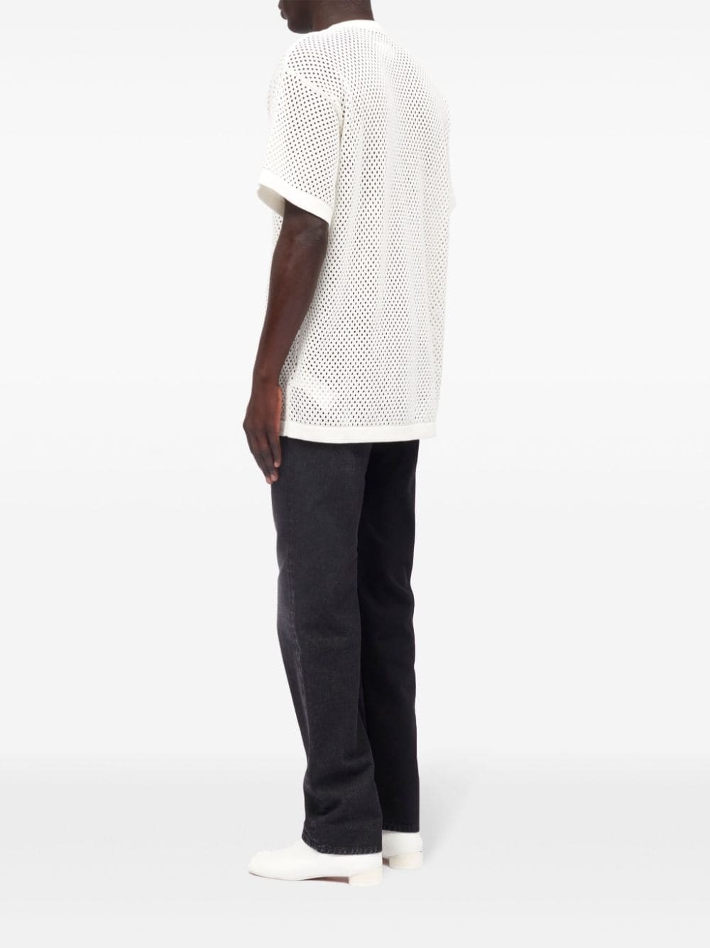 intarsia-knit cotton T-shirt - 5