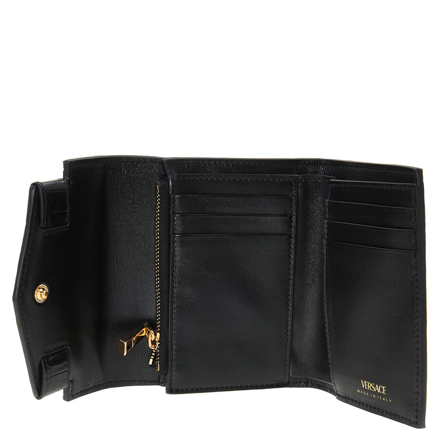 Versace Croc-Effect Medusa '95 Trifold Wallet - 5