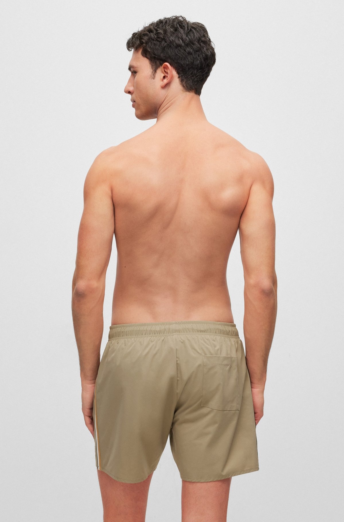 SWIM SHORTS WITH SIGNATURE STRIPE AND LOGO - 4