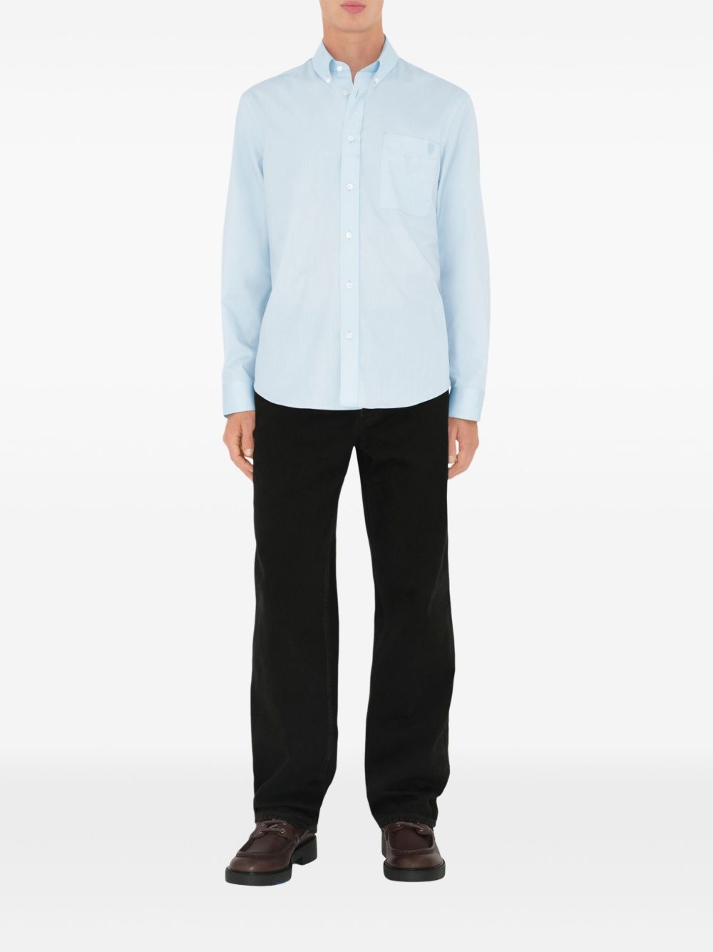 embroidered-logo shirt - 2