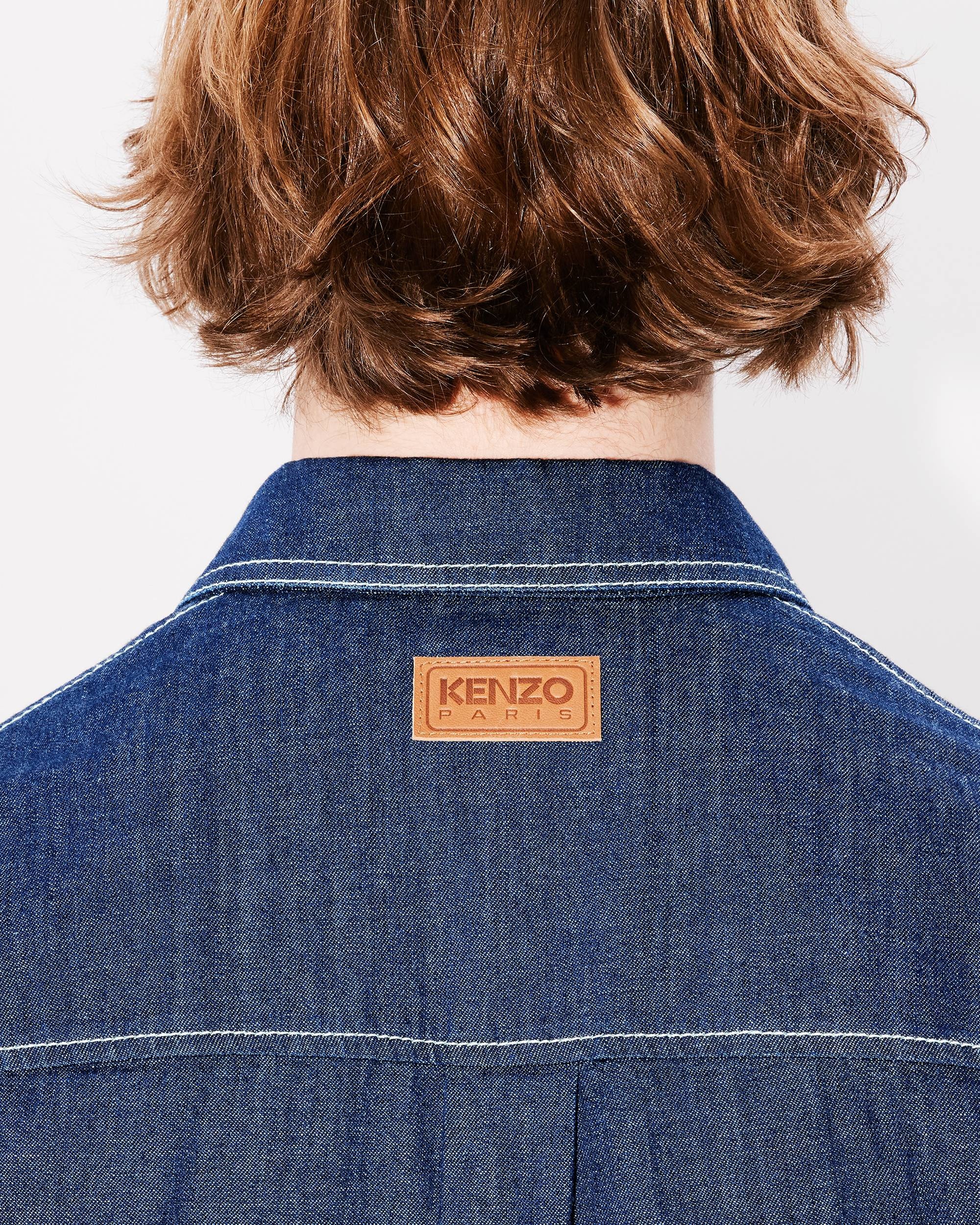 'KENZO Creations' embroidered western shirt in japanese denim - 6