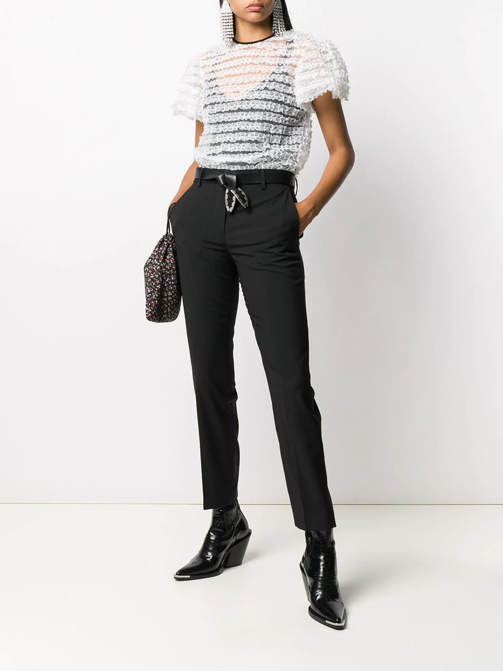 cropped tailored trousers - 2