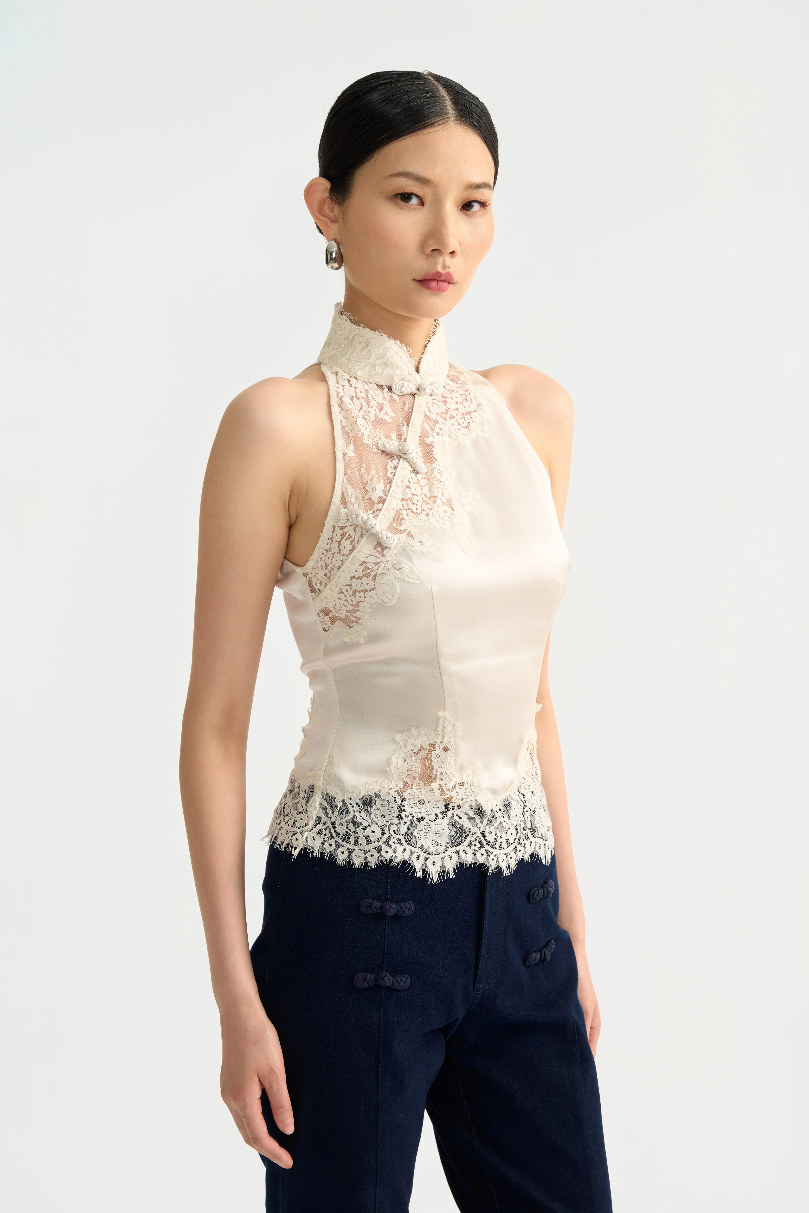 ELVA SATIN TOP - 1