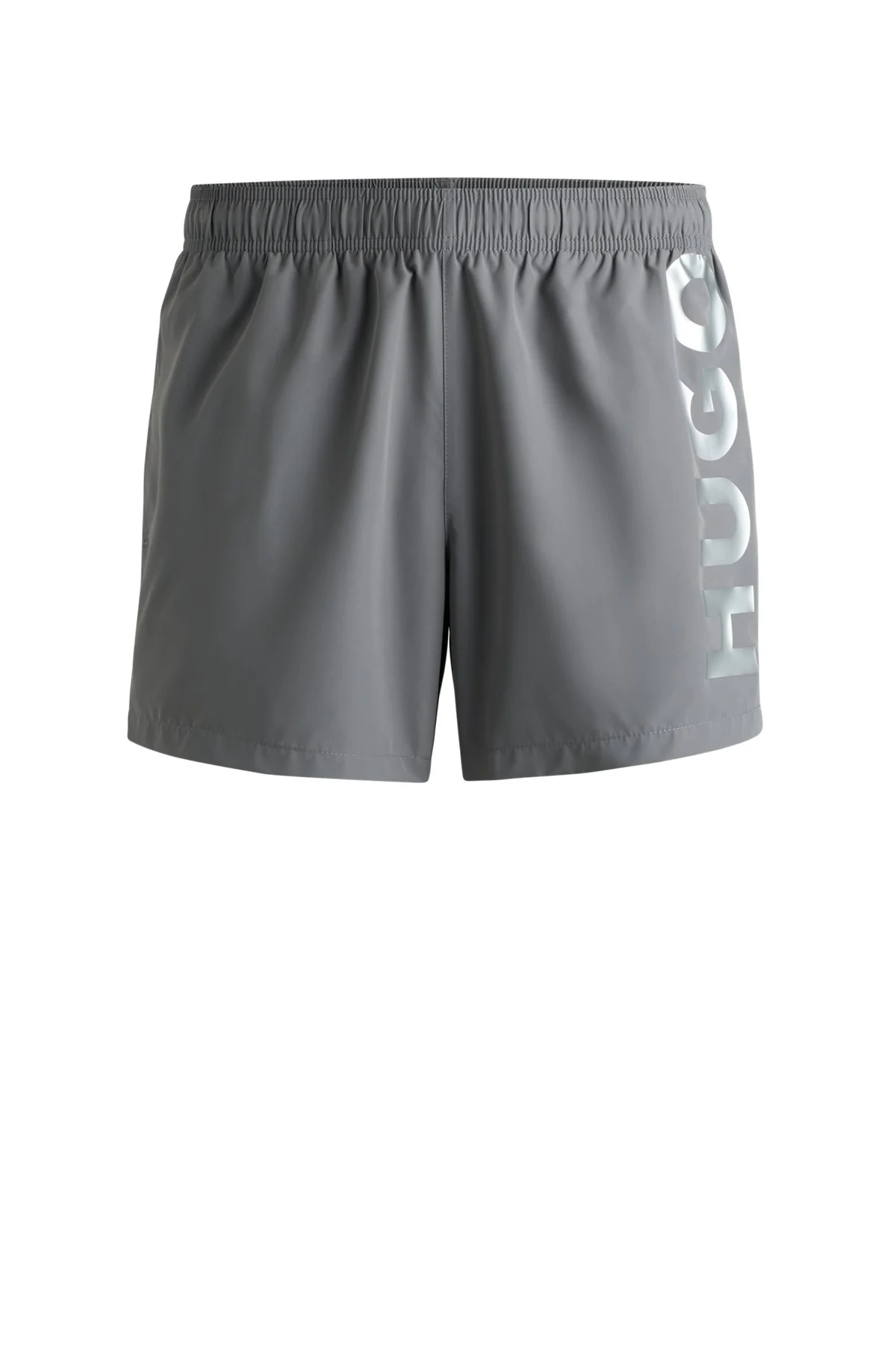 FULLY LINED SWIM SHORTS WITH VERTICAL LOGO - 1