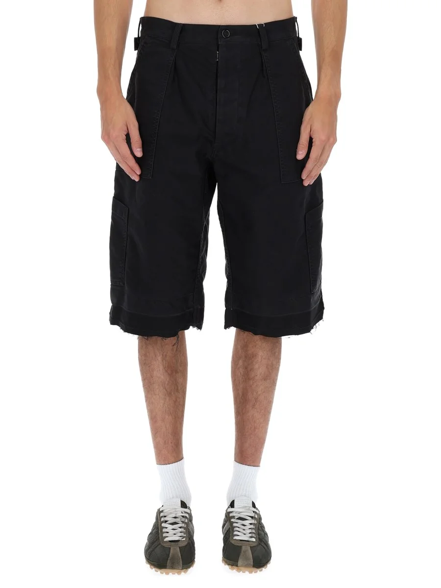 COTTON SHORTS WITH POCKETS - 1