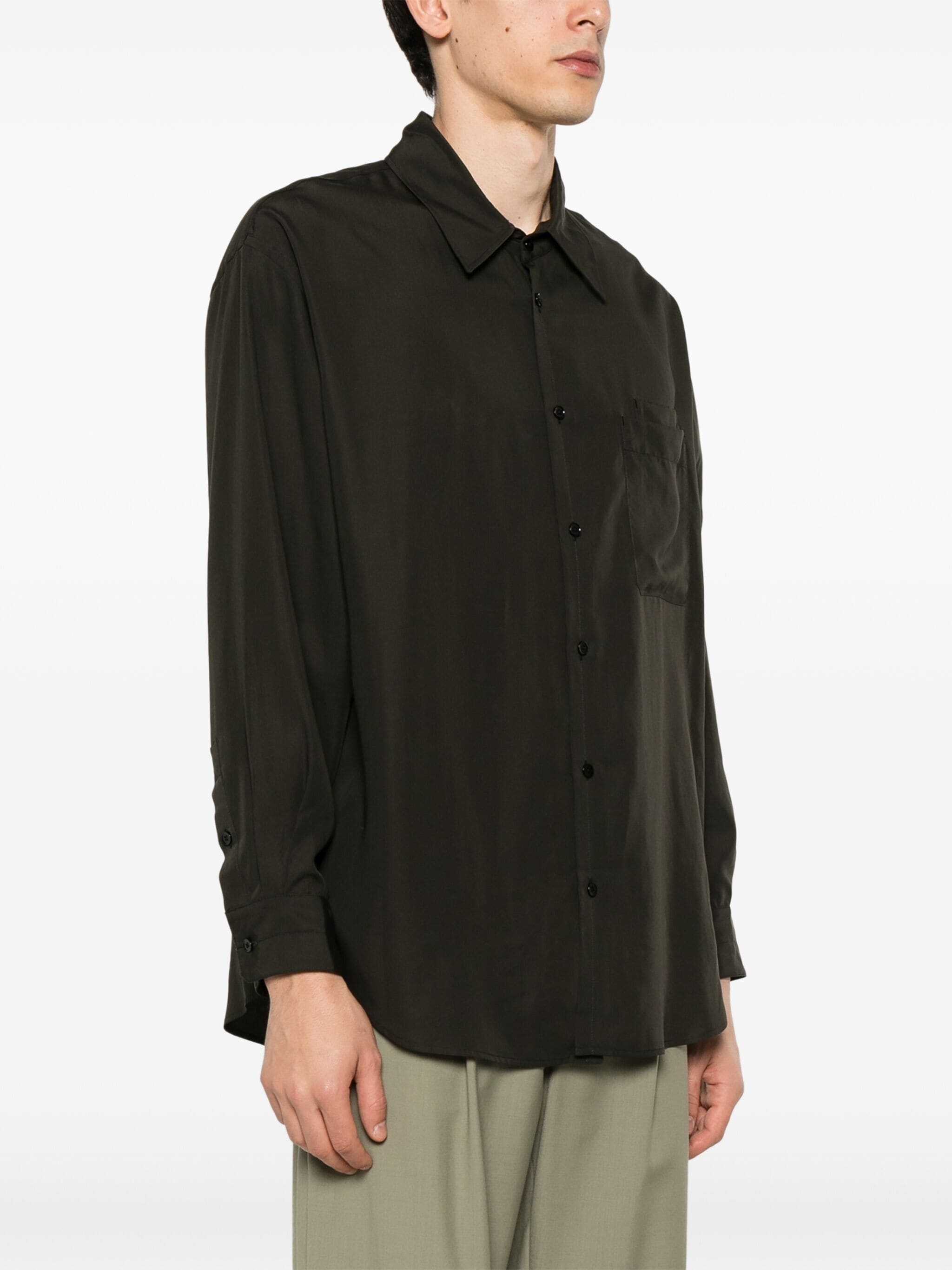 double-pocket lyocell shirt - 4