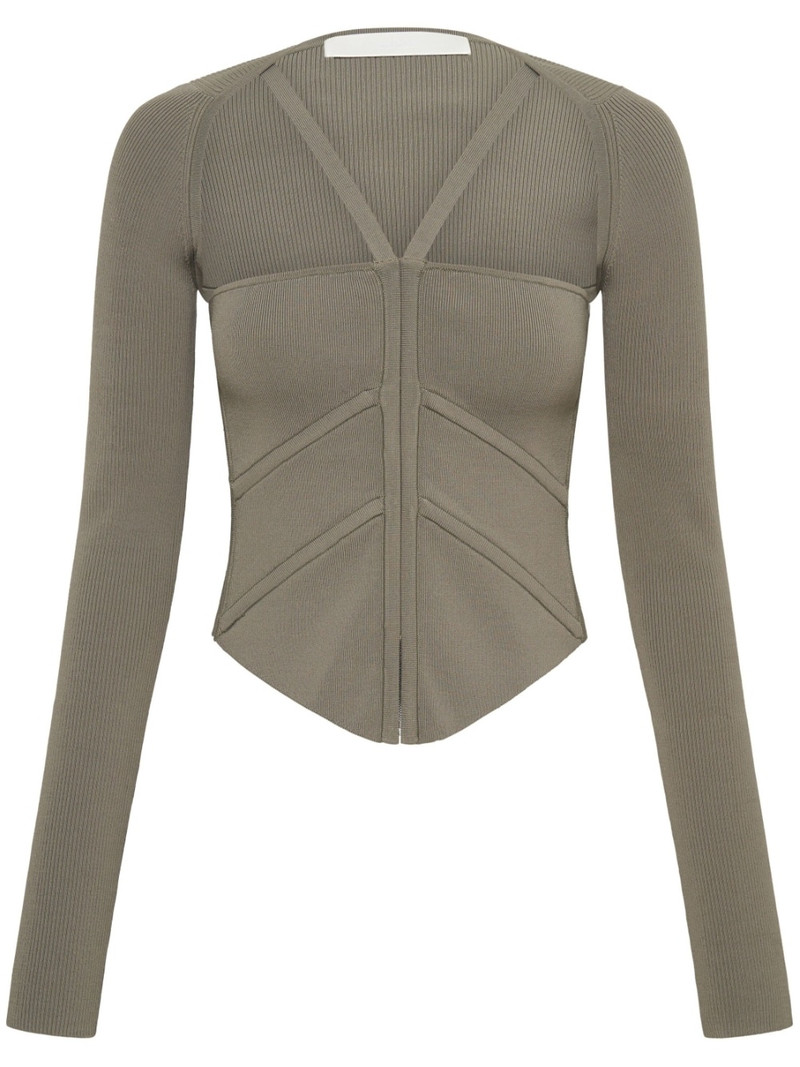square-neck corset-style top 1