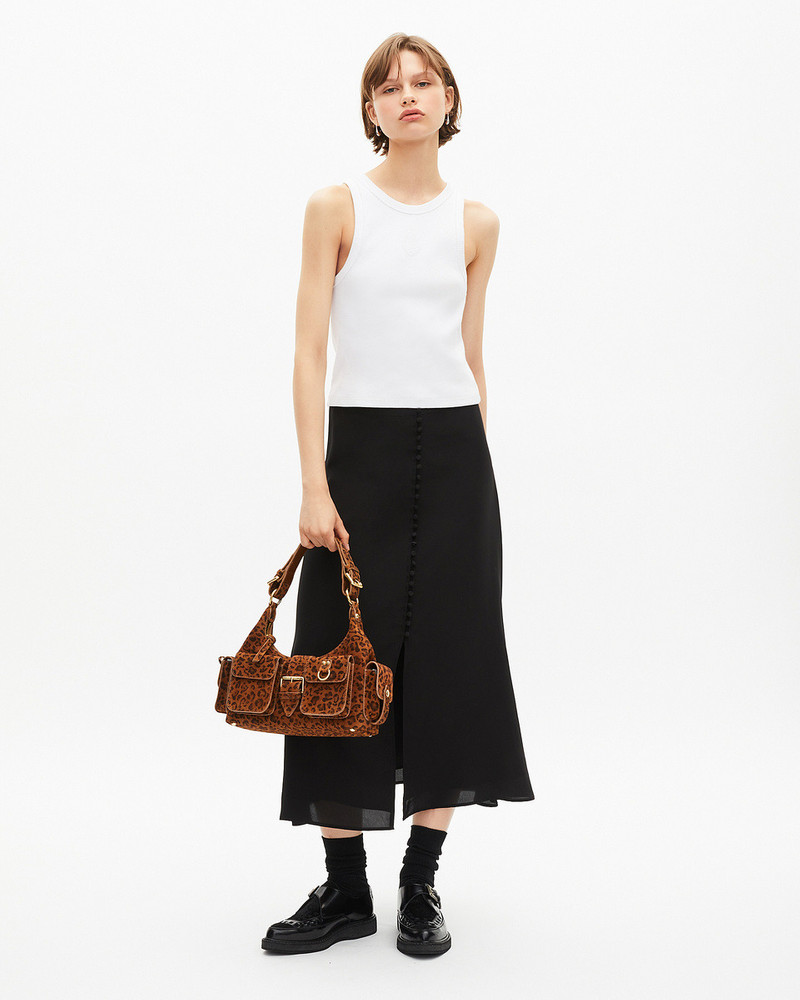 LONG SKIRT IN BLACK SILK 1