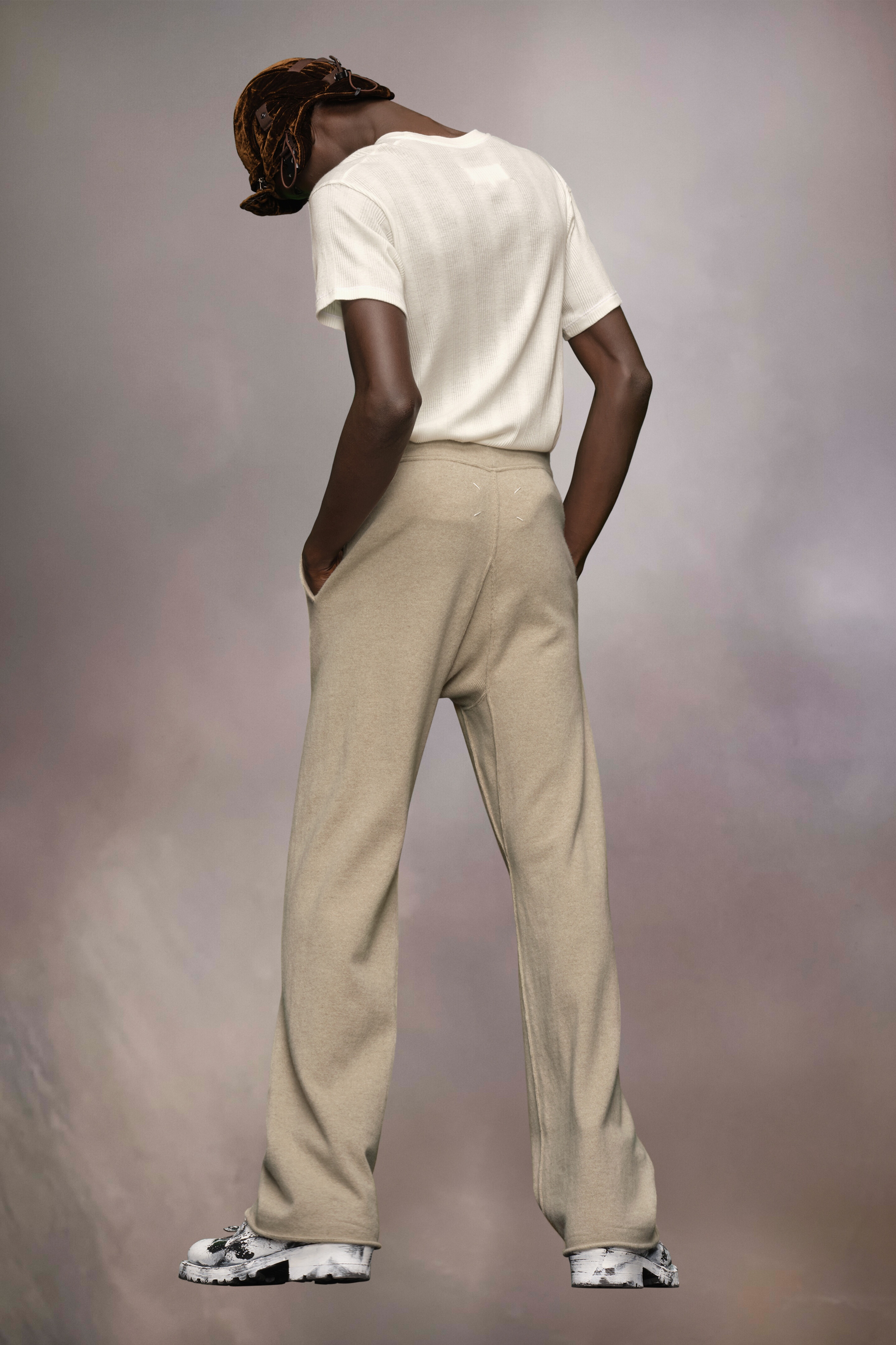 Cashmere knit trousers - 5
