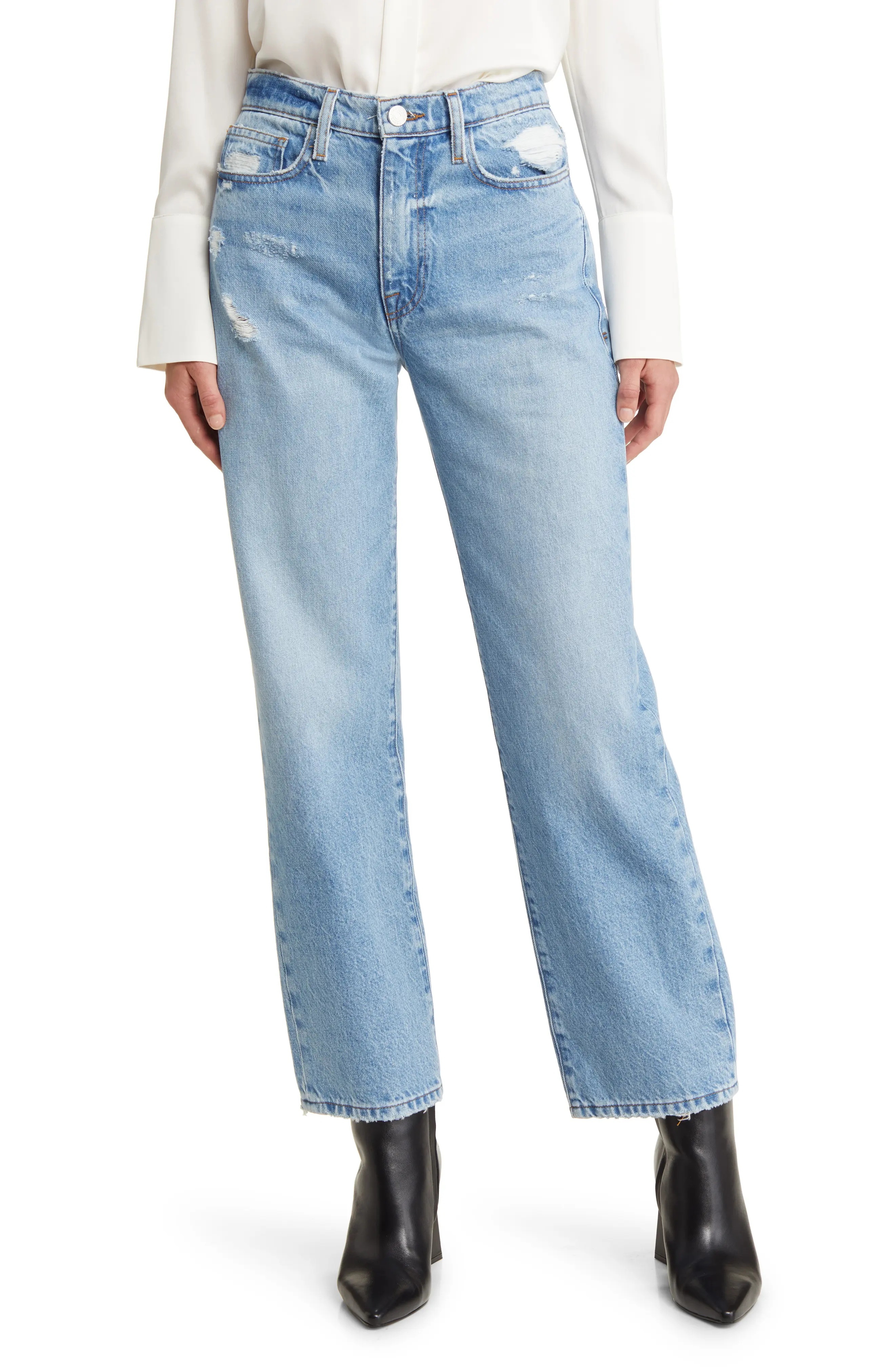 Le Jane Ankle Wide Leg Jeans - 1