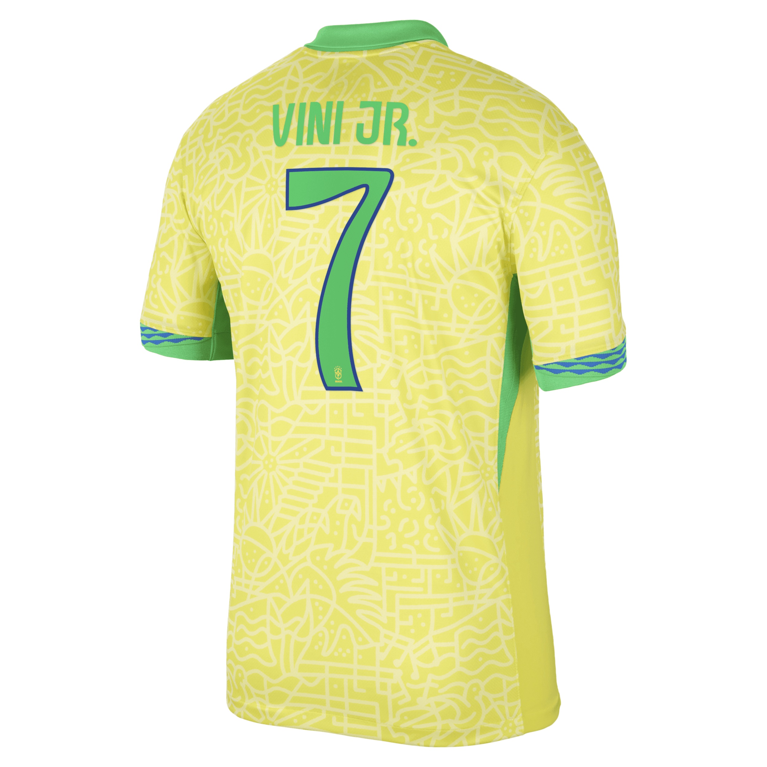 Vini Jr. Brazil National Team 2024 Stadium Away Nike Men's Dri-FIT Soccer Jersey - 2